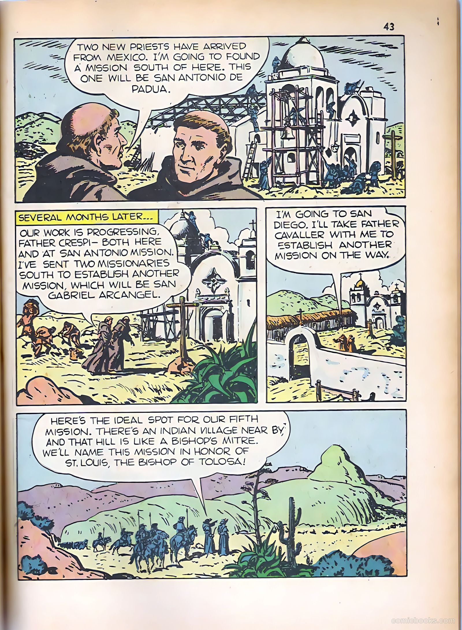 God's Heroes in America #1 (1956) — page 44