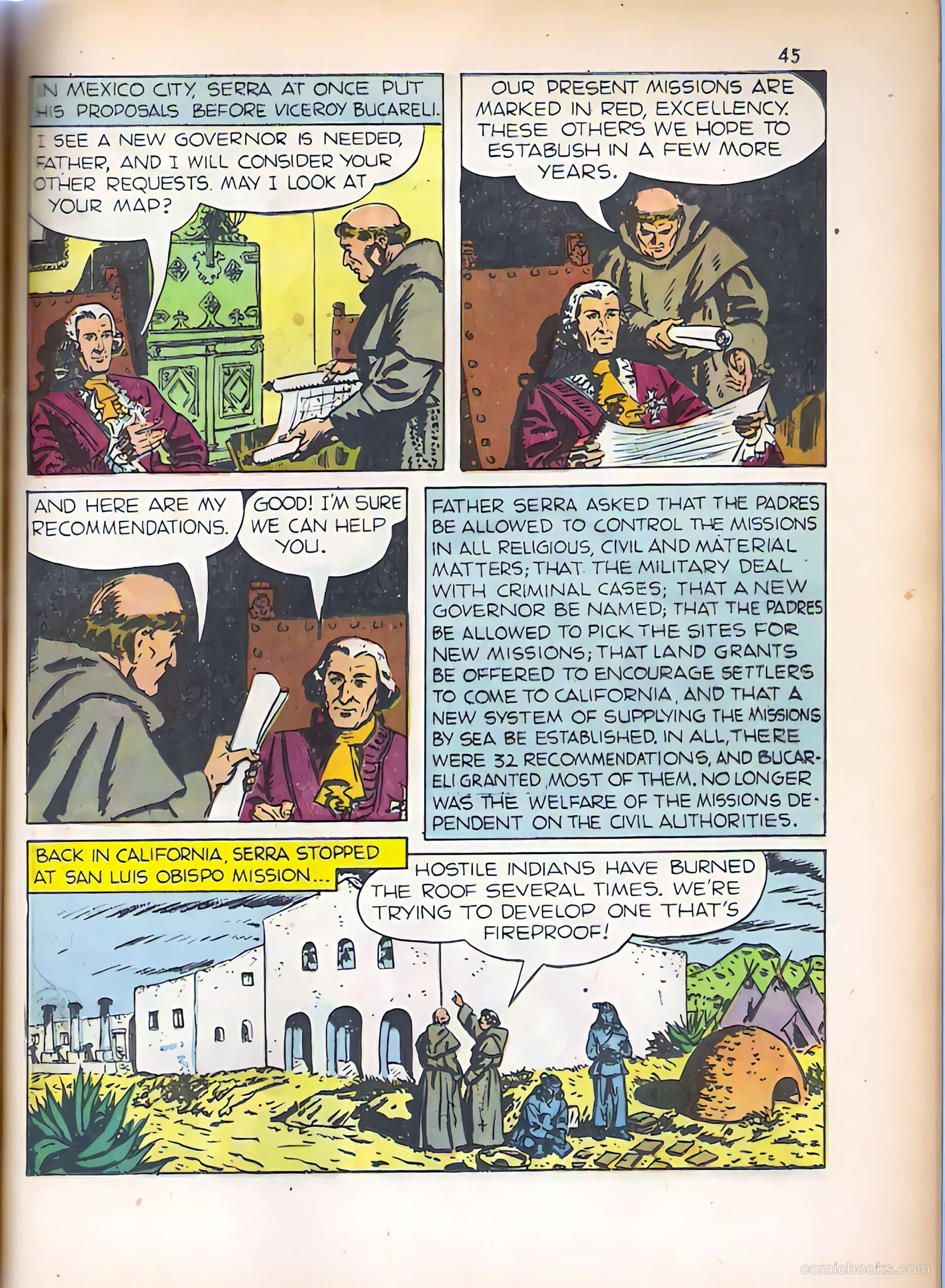 God's Heroes in America #1 (1956) — page 46