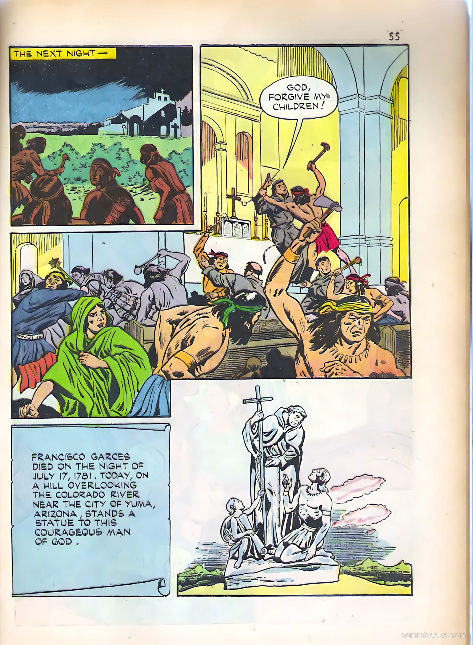 God's Heroes in America #1 (1956) — page 56