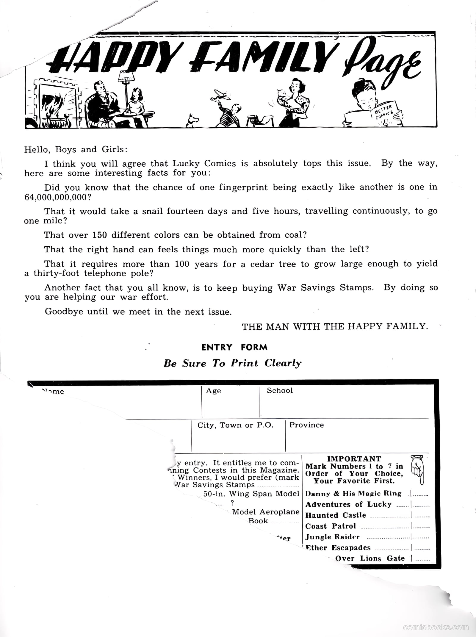 Lucky Comics v1 #8 (1942) — page 2