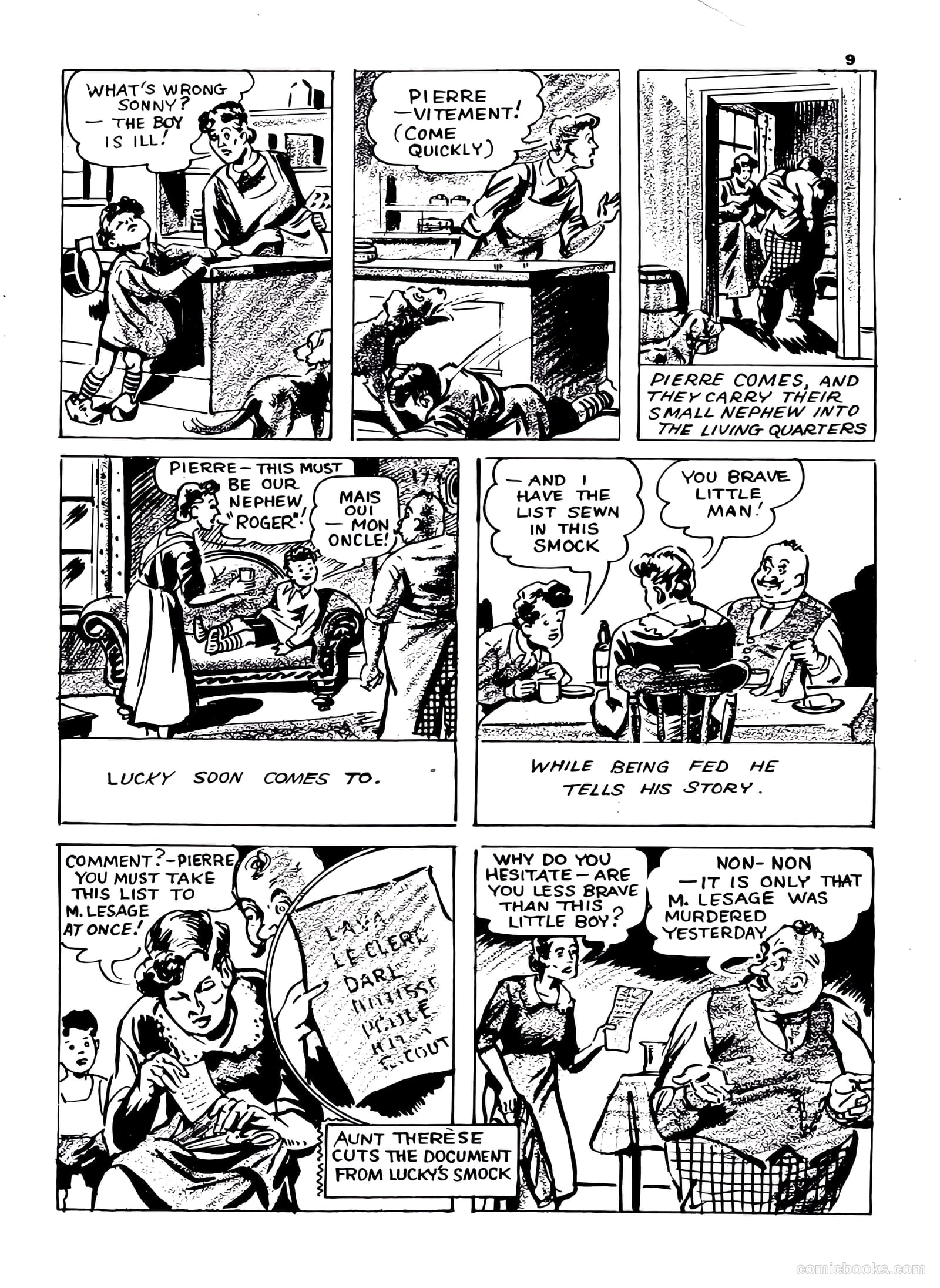 Lucky Comics v1 #8 (1942) — page 9