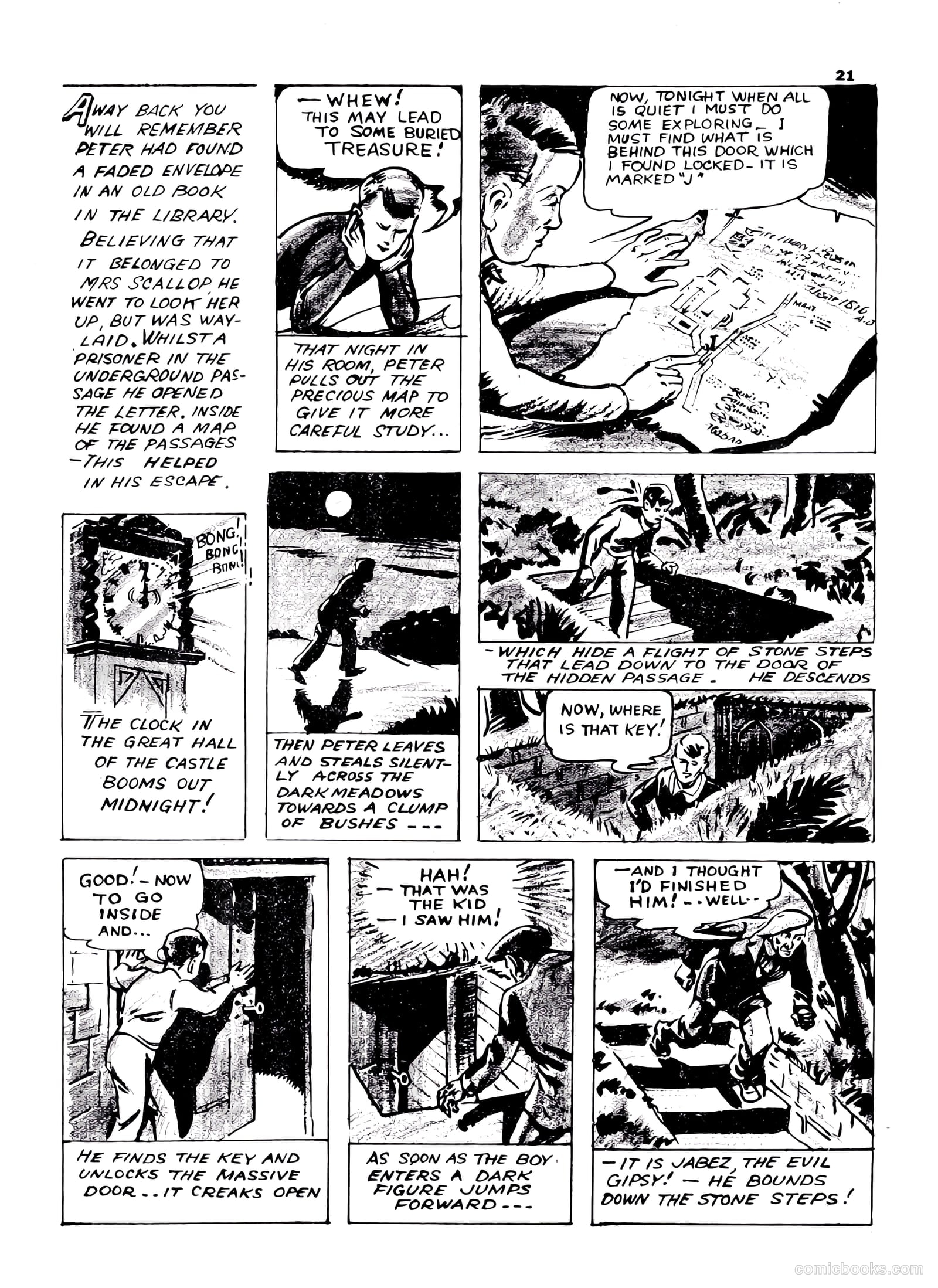 Lucky Comics v1 #8 (1942) — page 21