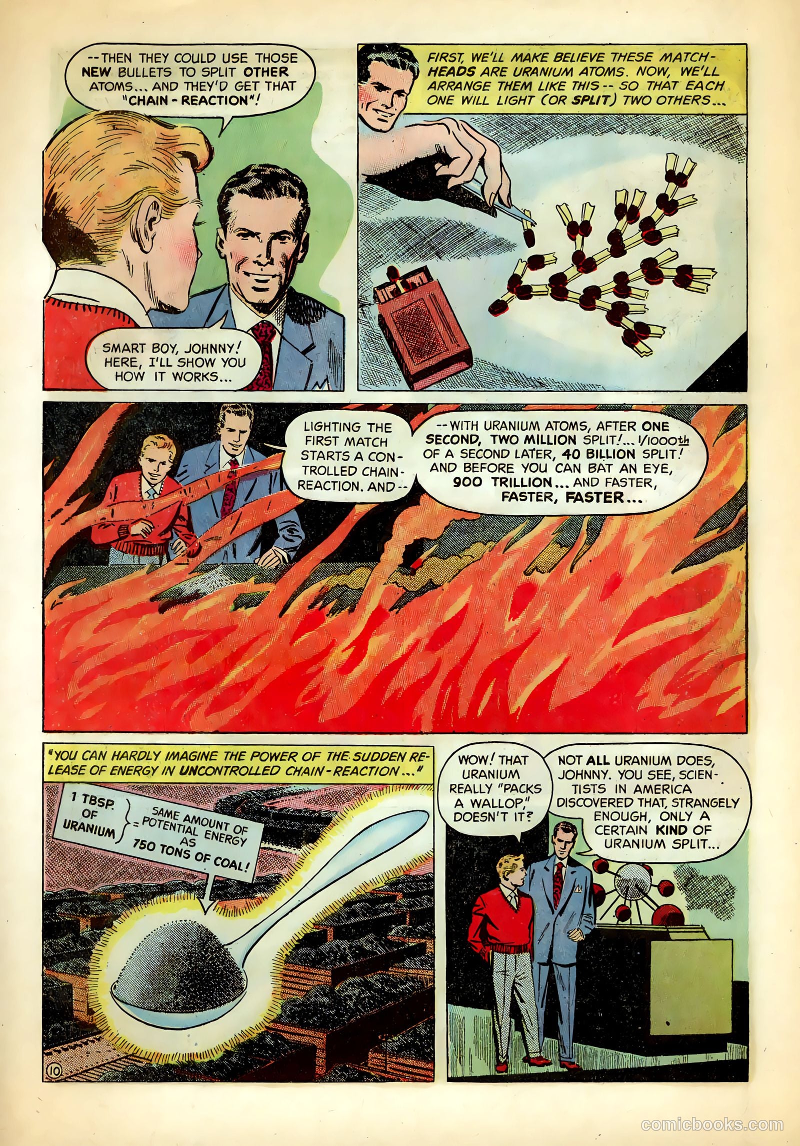 Inside The Atom #1 (1955) — page 10