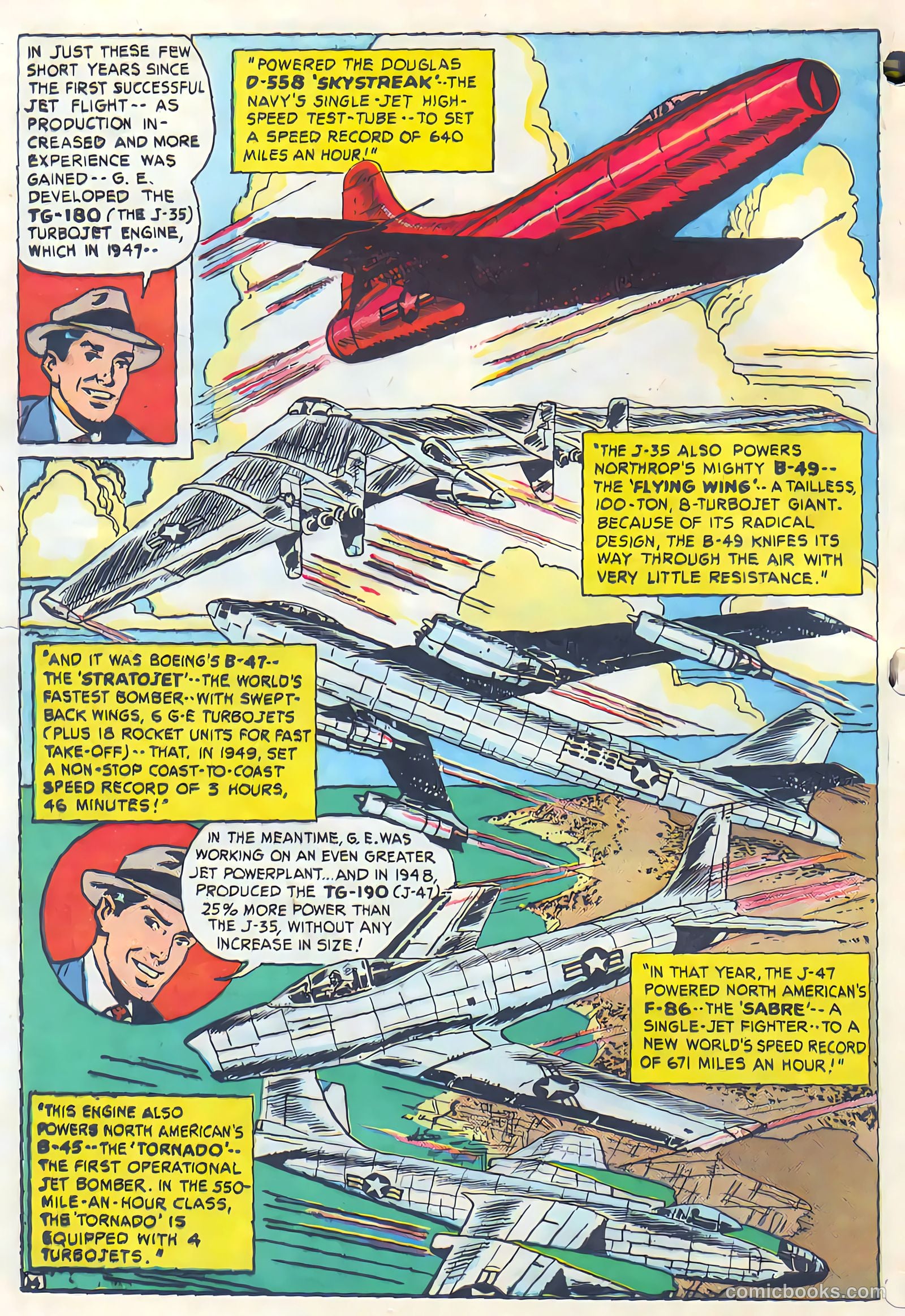 Adventures in Jet Power APG-17-2-F #1 (1950) — page 14