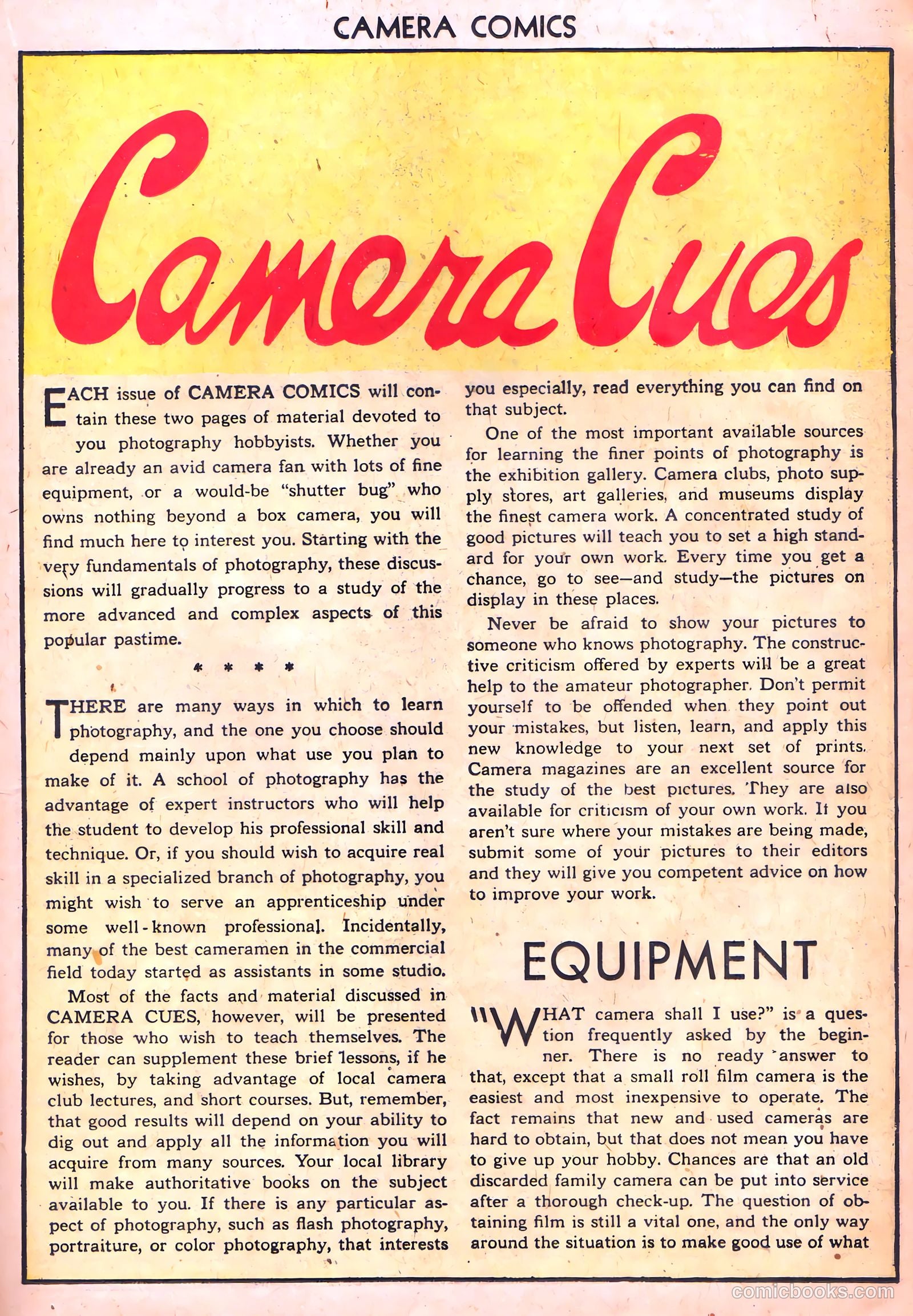 Camera Comics #1 (1944) — page 31