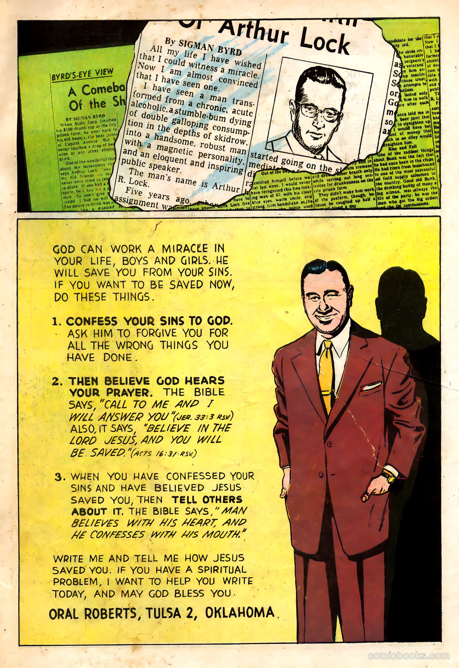 Oral Roberts' True Stories 106 - The Mayor of Capitol Avenue #1 (1957) — page 33