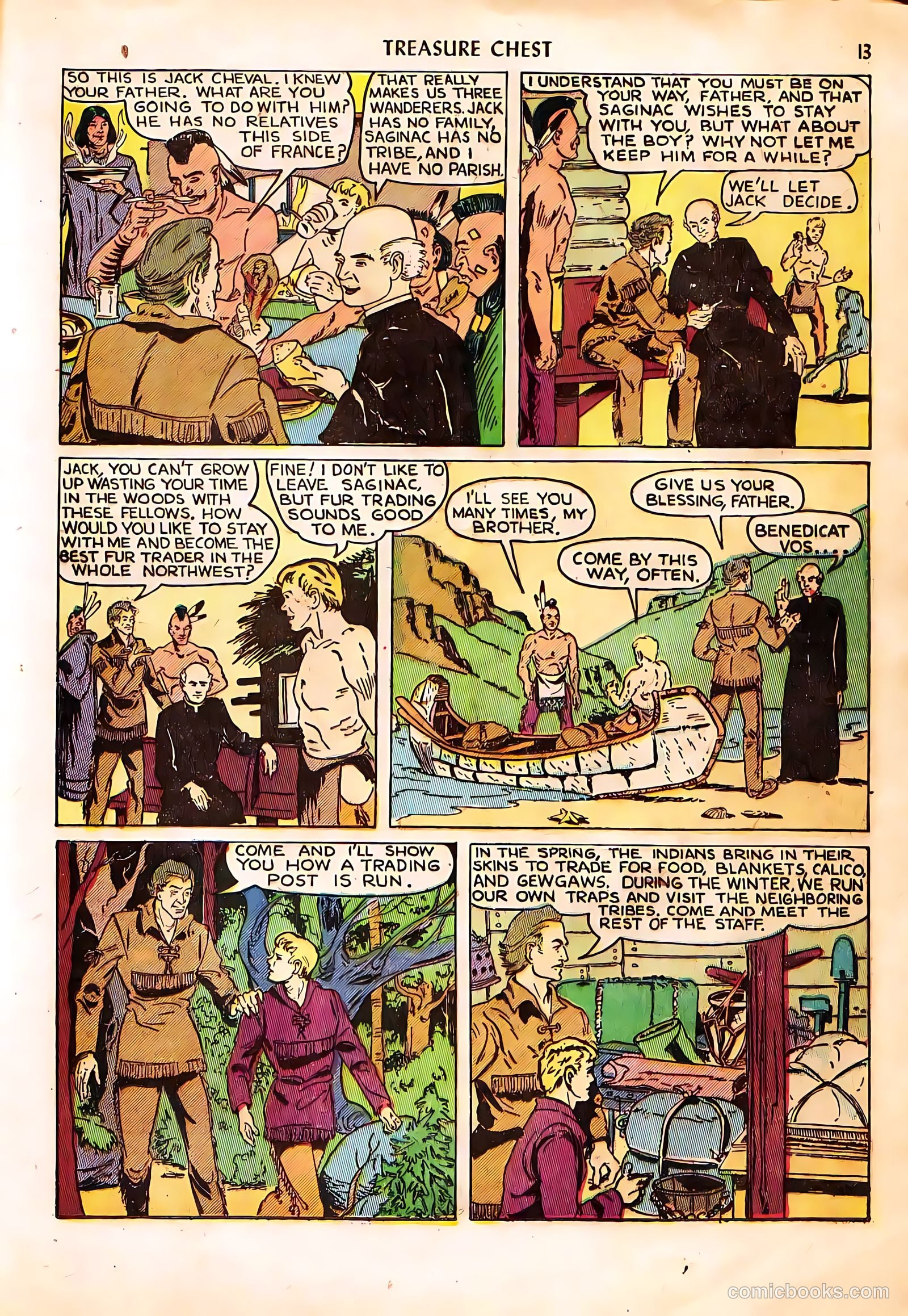 Treasure Chest of Fun and Fact v4 #3 (1948) — page 13