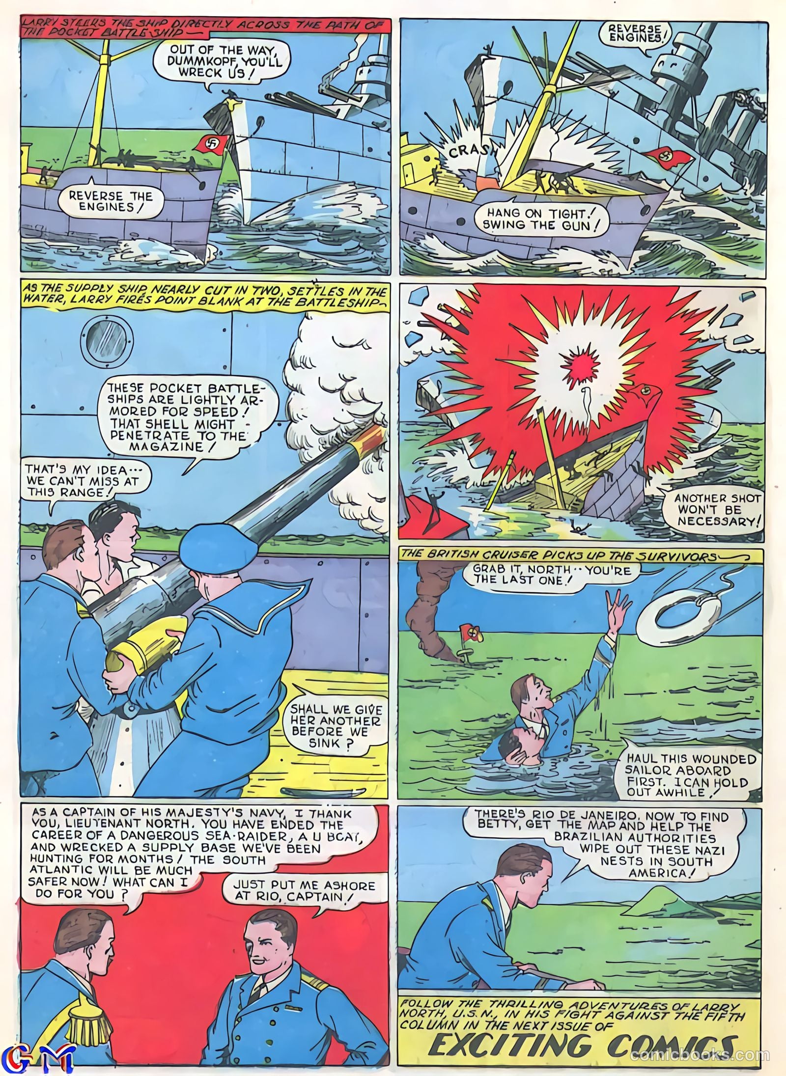 Exciting Comics #11 (1941) — page 22