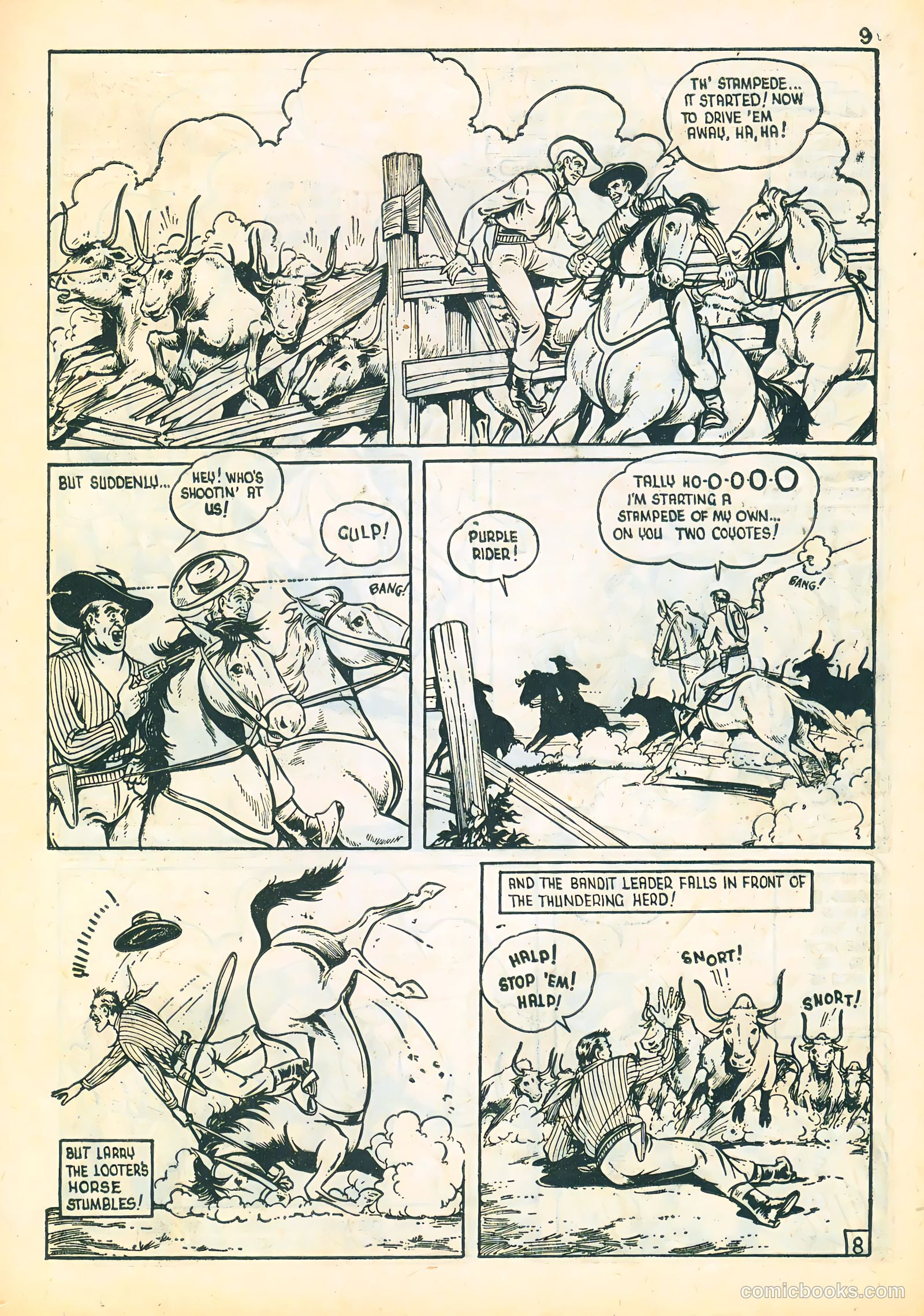 Three Aces Comics v4 #3 (1945) — page 9