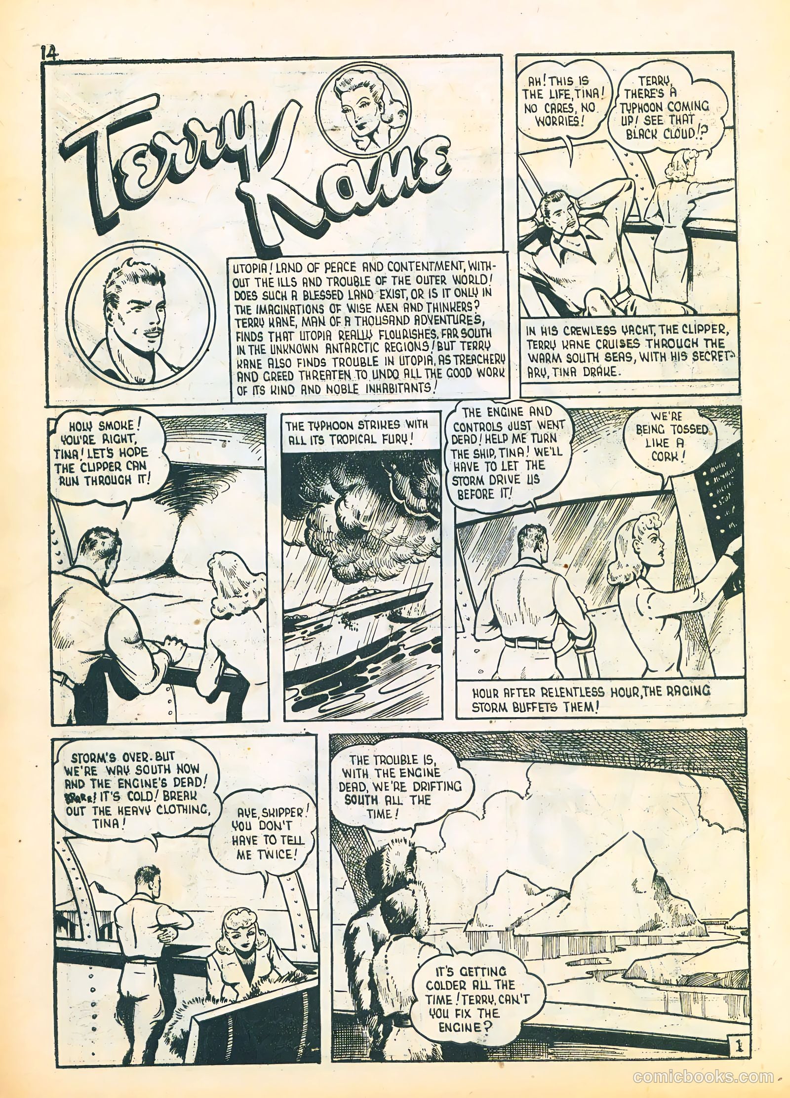 Three Aces Comics v4 #3 (1945) — page 14