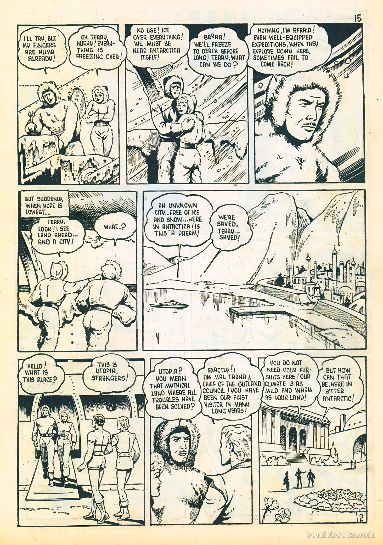Three Aces Comics v4 #3 (1945) — page 15