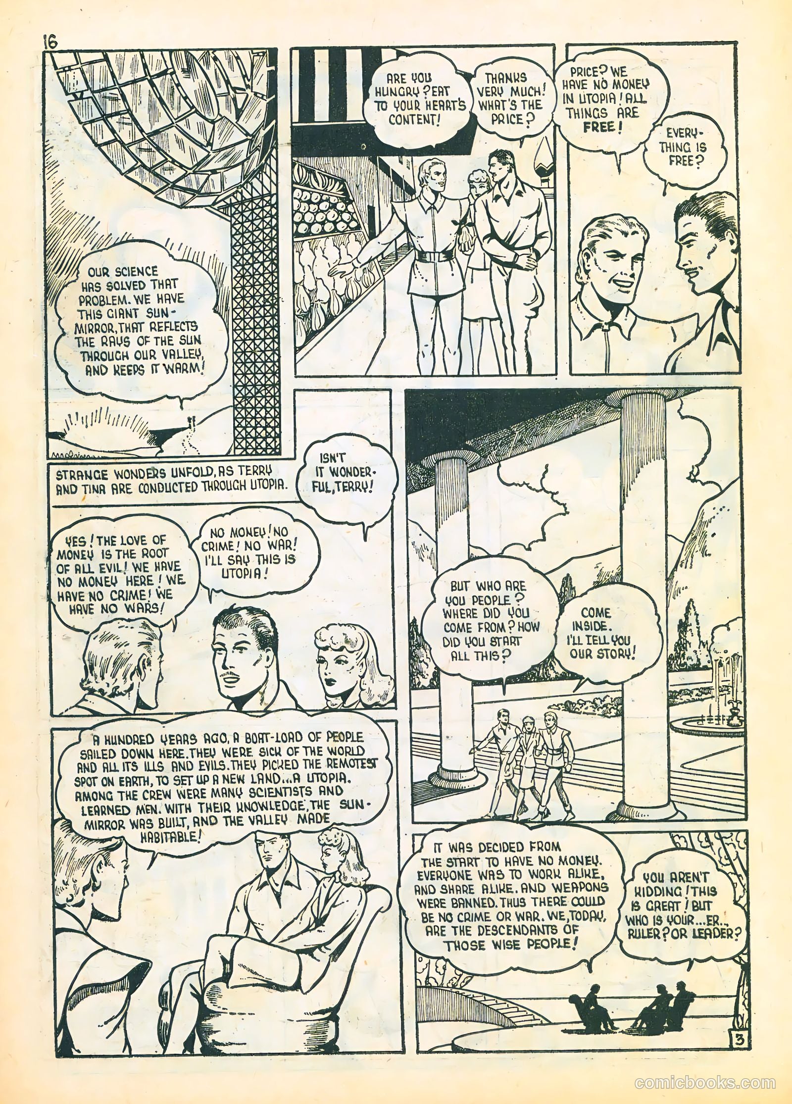 Three Aces Comics v4 #3 (1945) — page 16