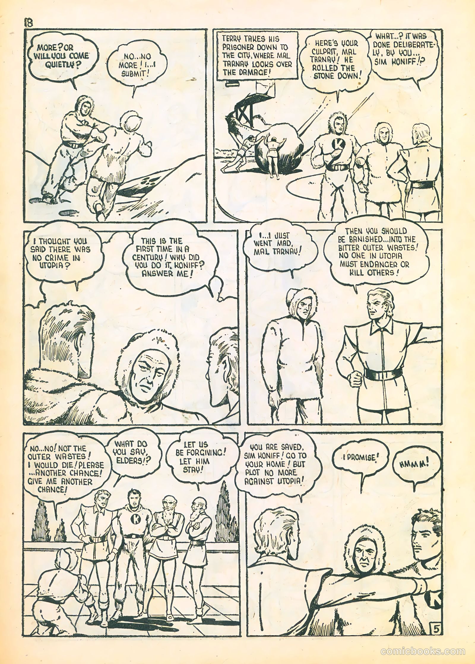 Three Aces Comics v4 #3 (1945) — page 18
