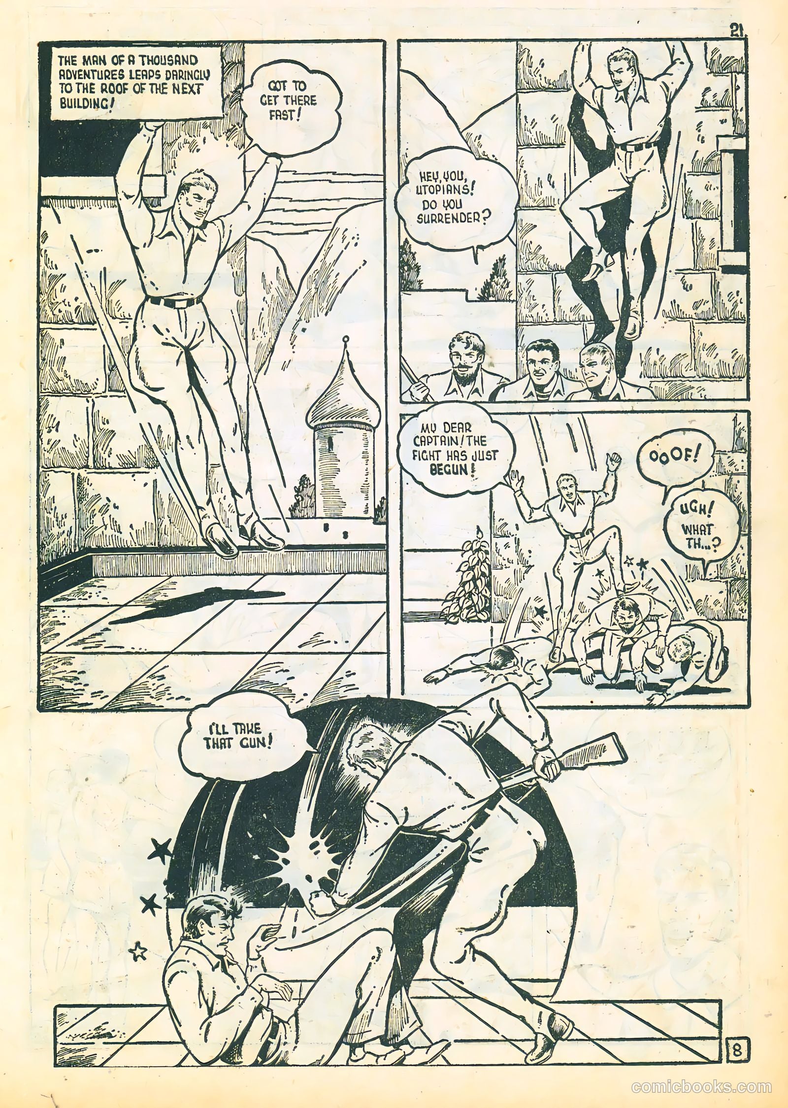 Three Aces Comics v4 #3 (1945) — page 21