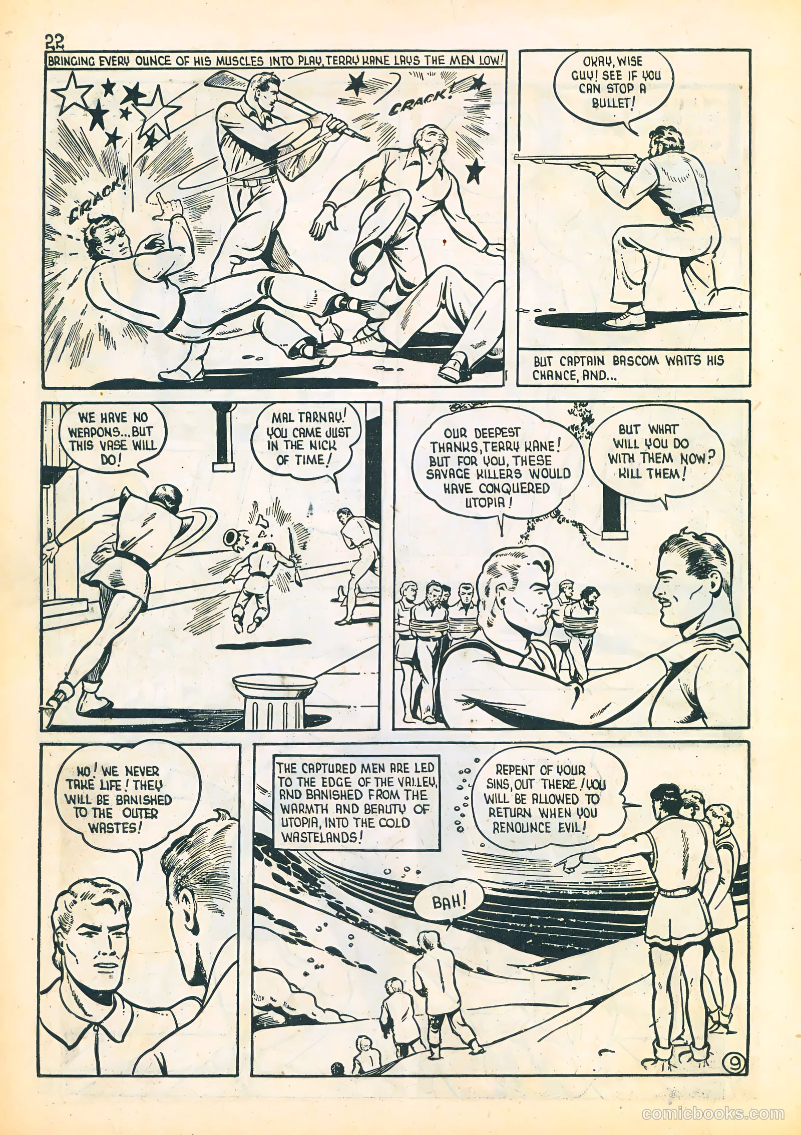 Three Aces Comics v4 #3 (1945) — page 22