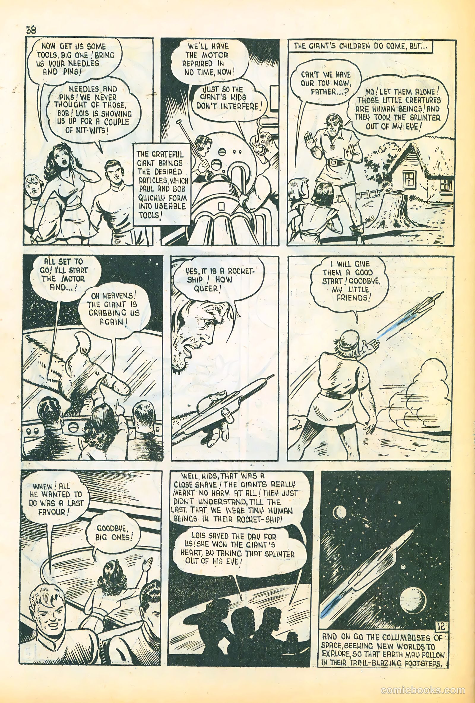 Three Aces Comics v4 #3 (1945) — page 38