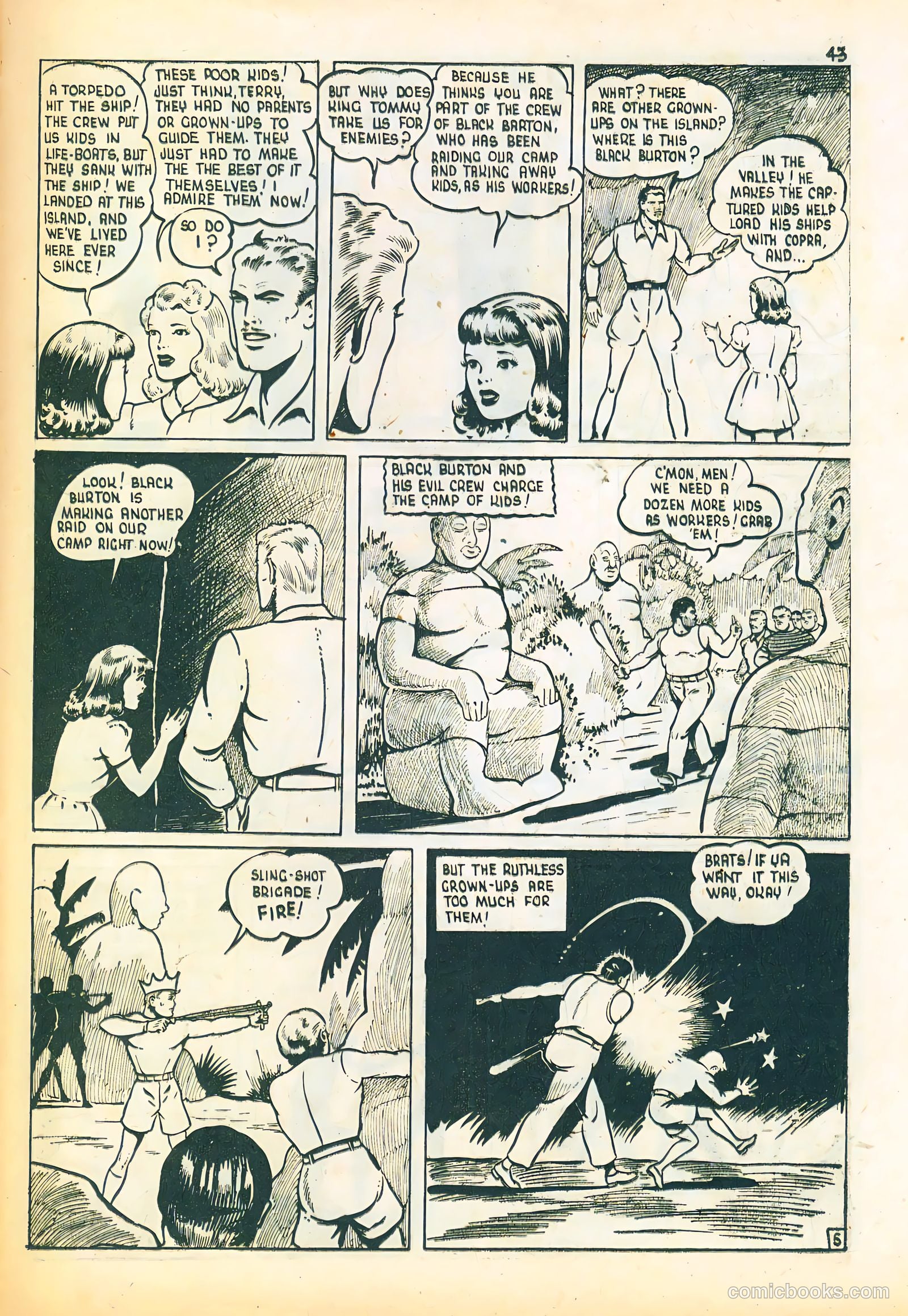 Three Aces Comics v4 #3 (1945) — page 43