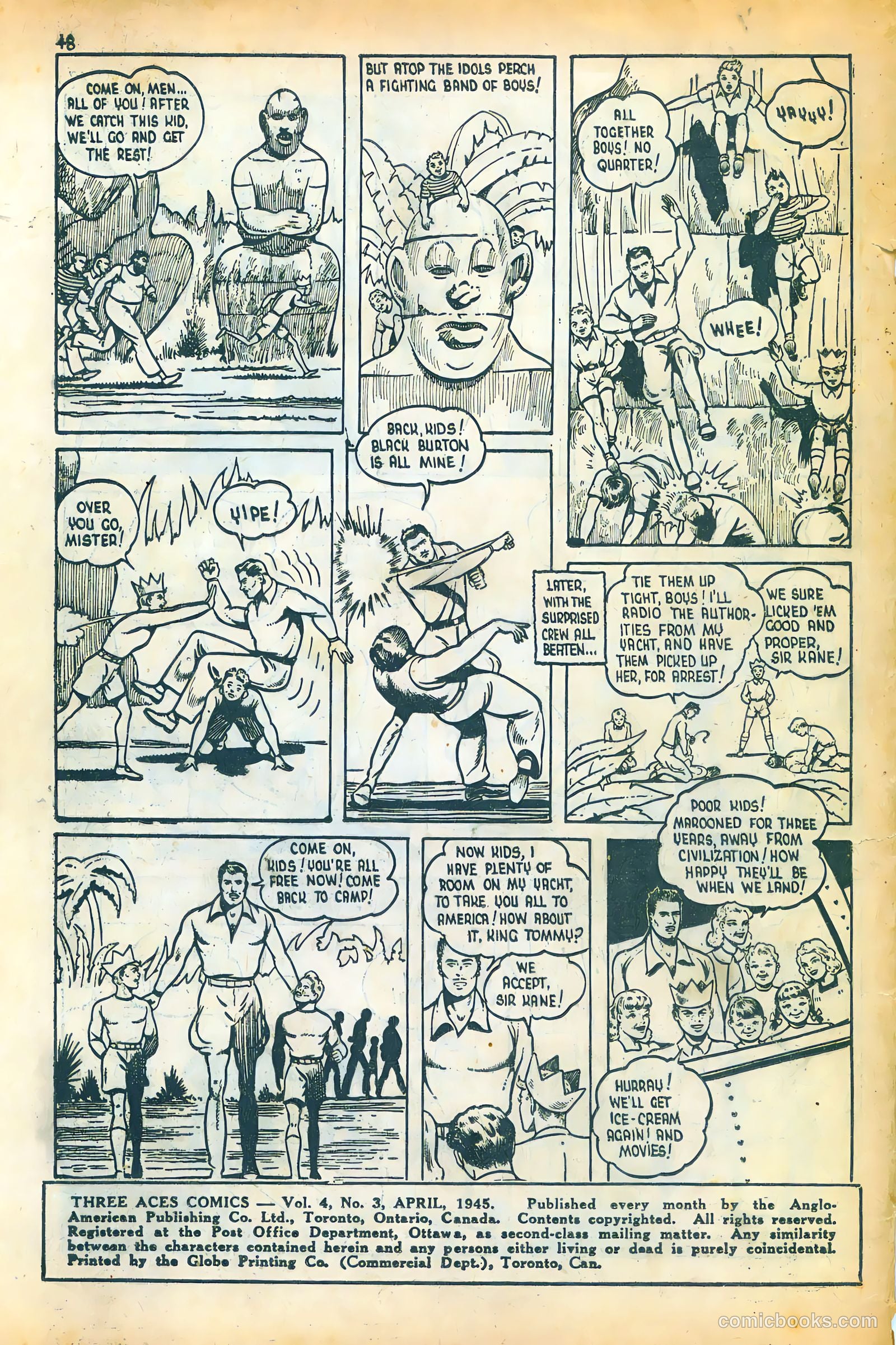 Three Aces Comics v4 #3 (1945) — page 48