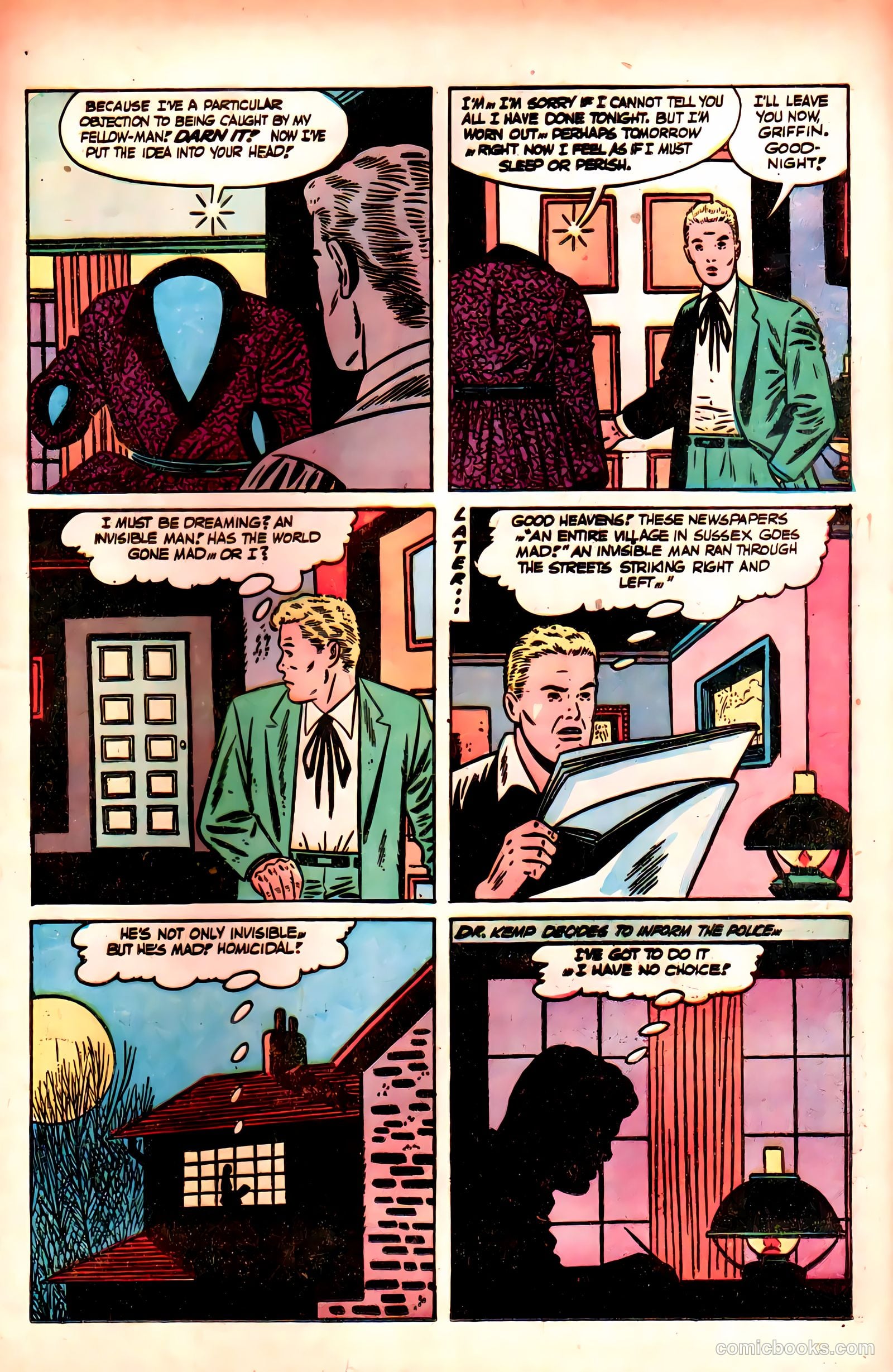 Superior Stories 1 - The Invisible Man #1 (1955) — page 17