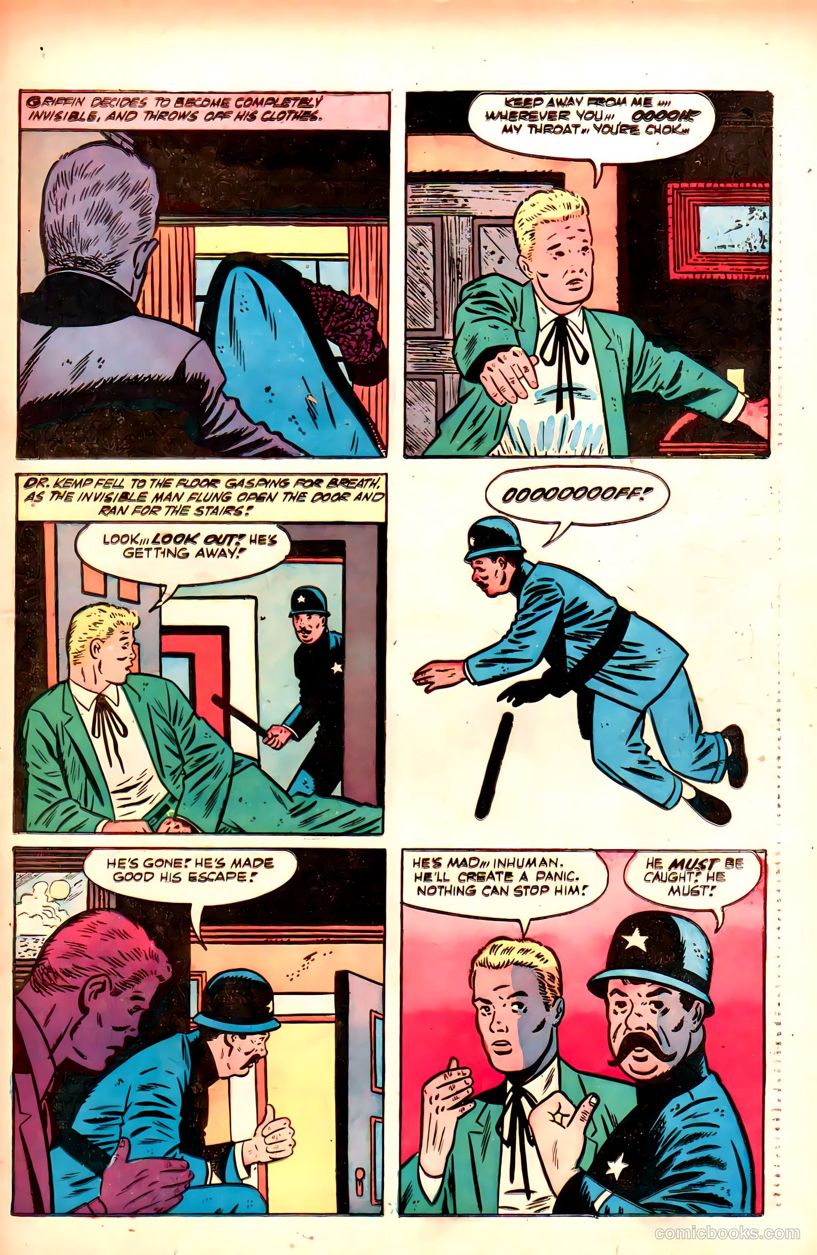 Superior Stories 1 - The Invisible Man #1 (1955) — page 21