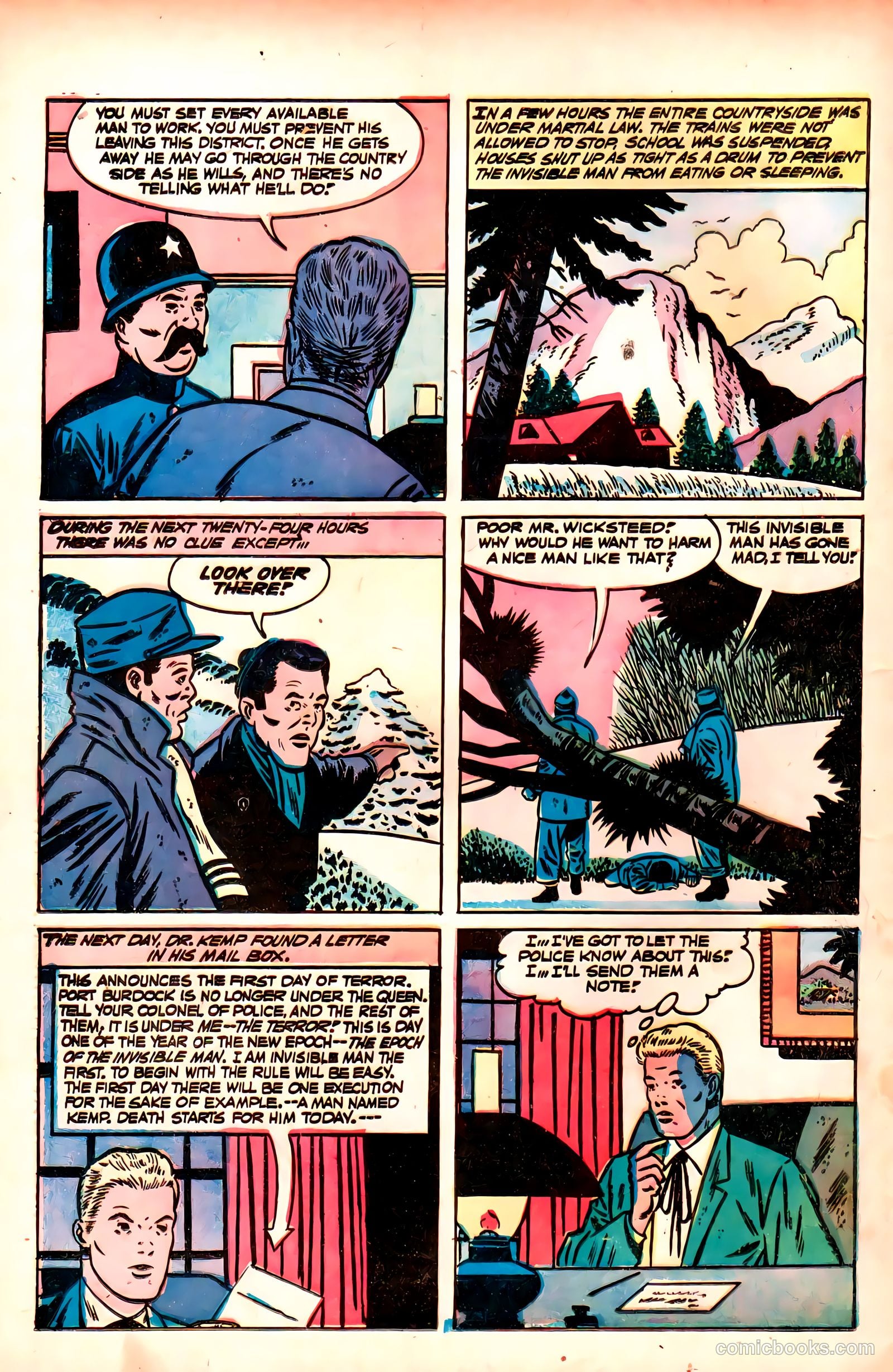 Superior Stories 1 - The Invisible Man #1 (1955) — page 22
