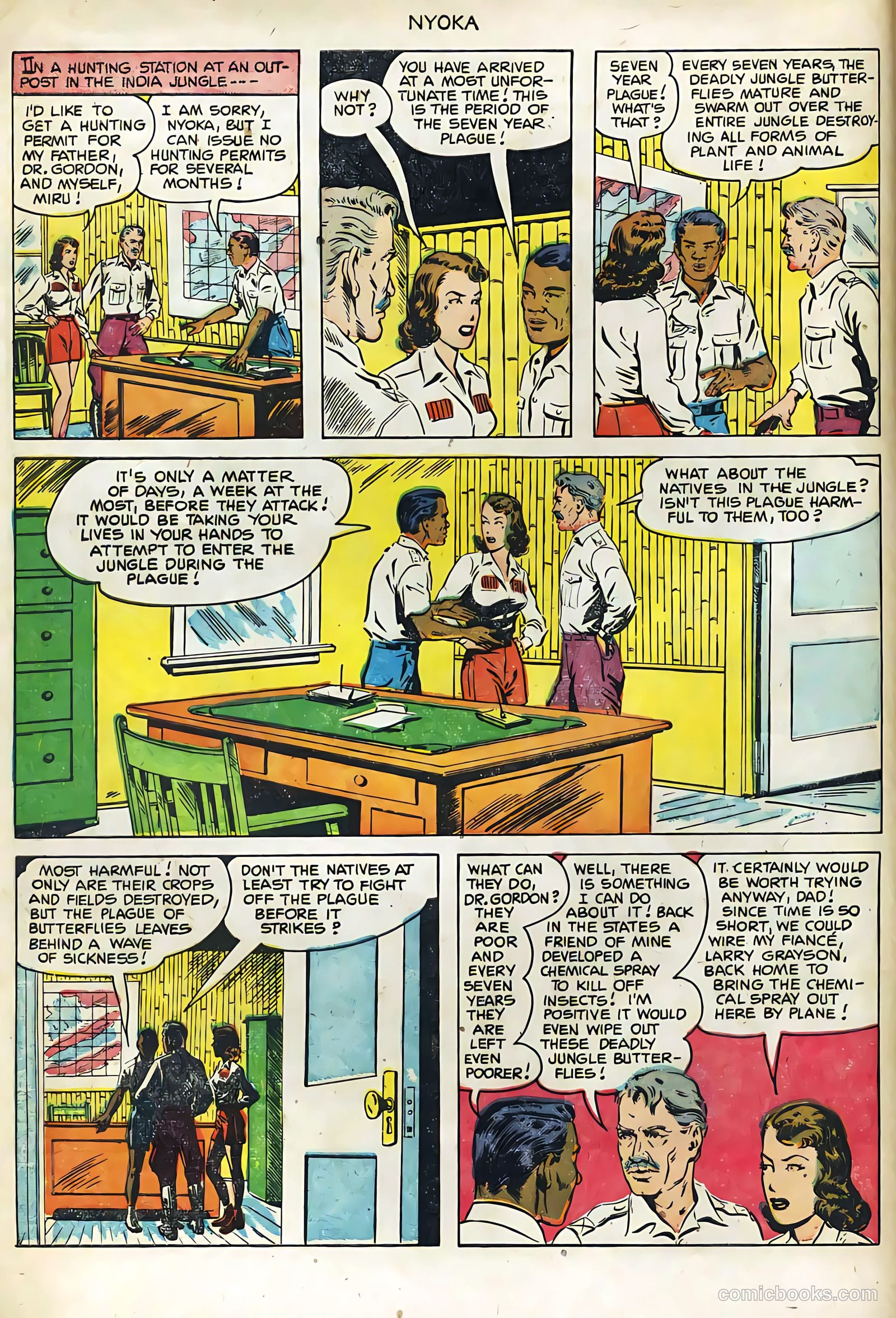 Nyoka the Jungle Girl #60 (1951, L. Miller & Son) — page 3 of 33