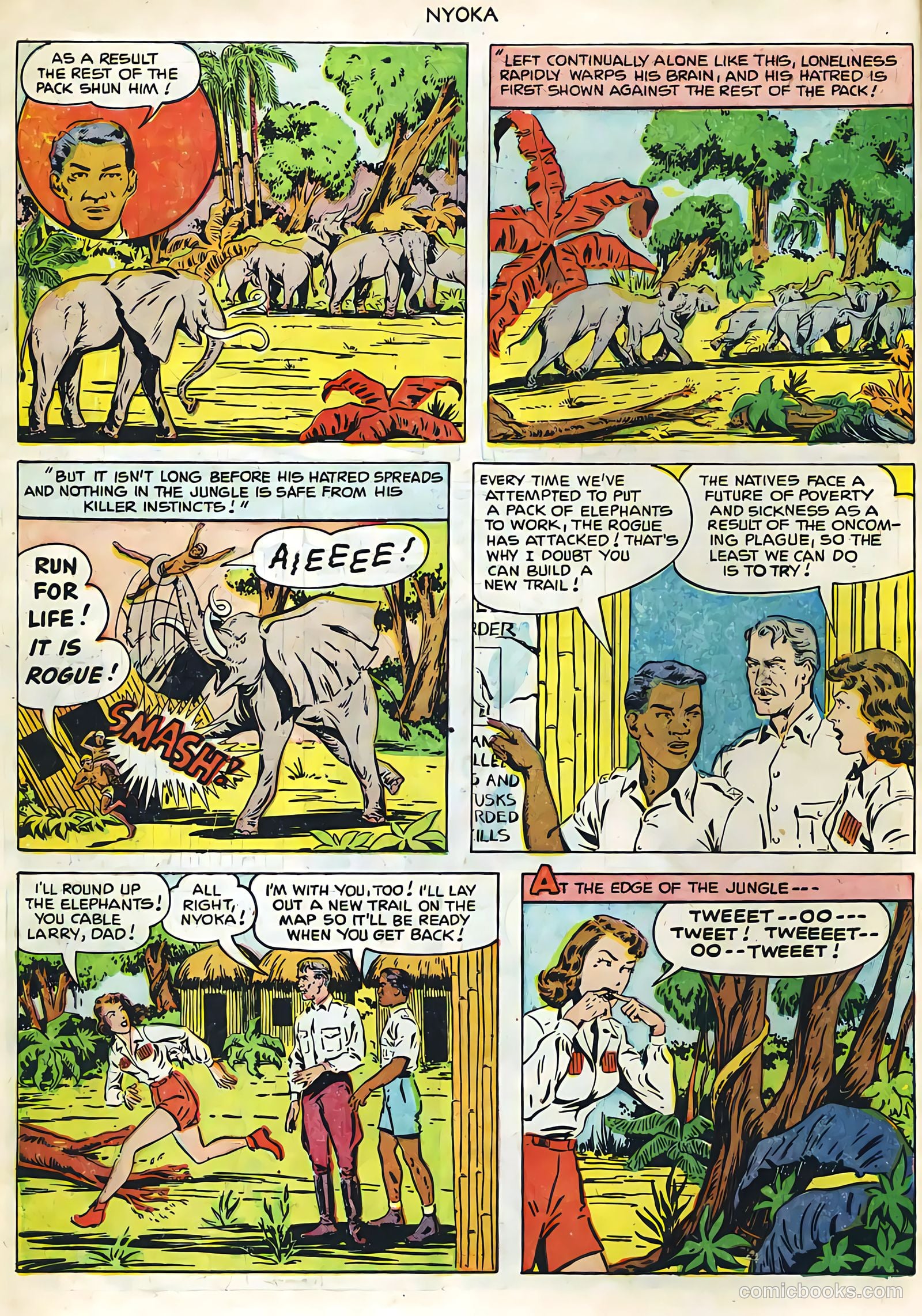 Nyoka the Jungle Girl #60 (1951, L. Miller & Son) — page 5 of 33
