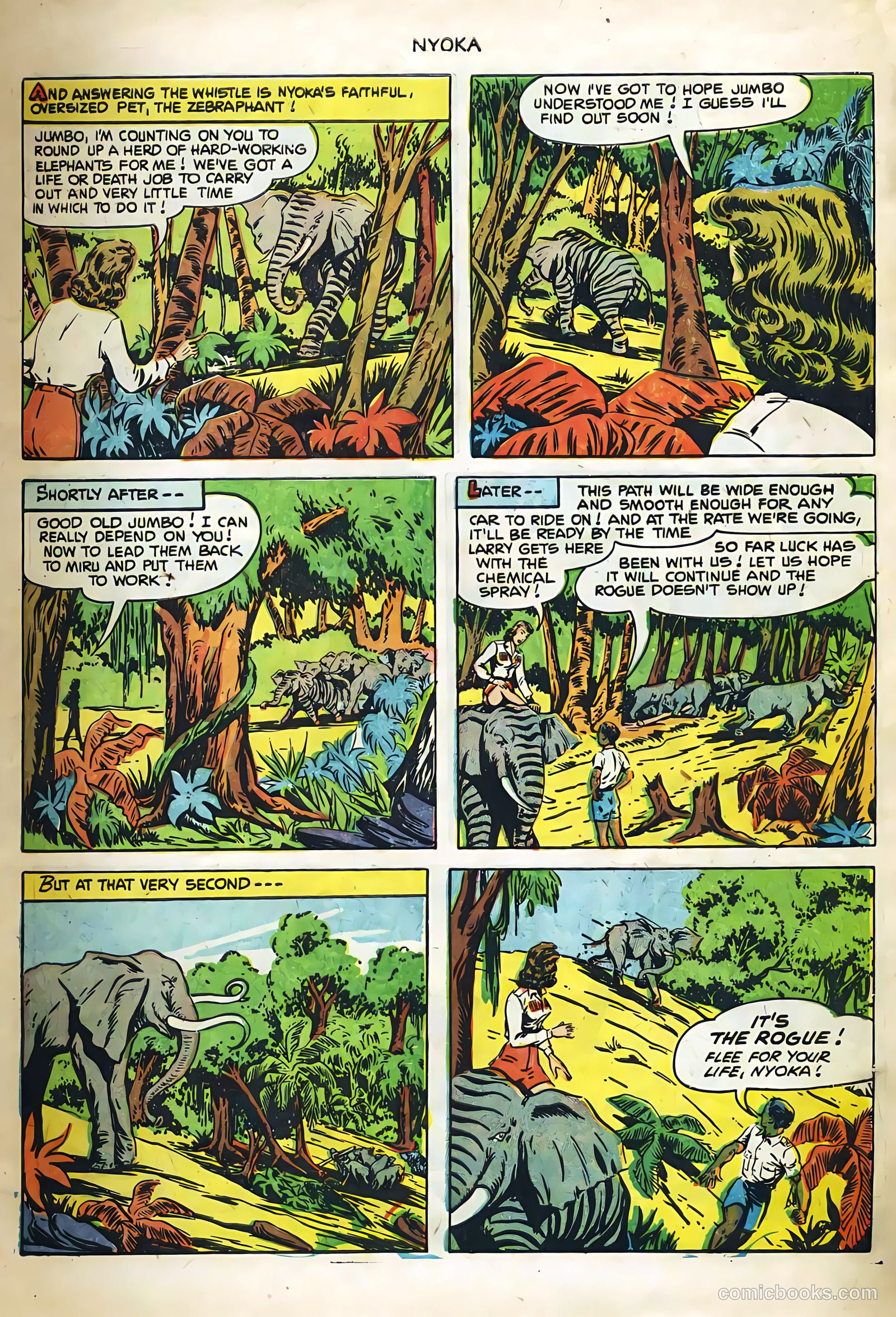 Nyoka the Jungle Girl #60 (1951, L. Miller & Son) — page 6 of 33