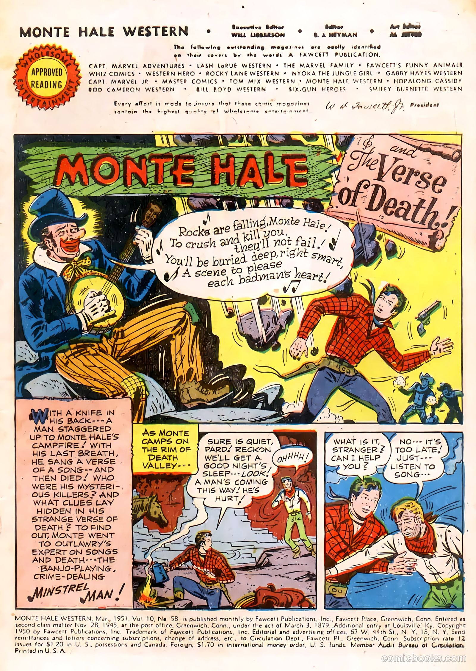 Monte Hale Western #58 (1951, L. Miller & Son) — page 2 of 49
