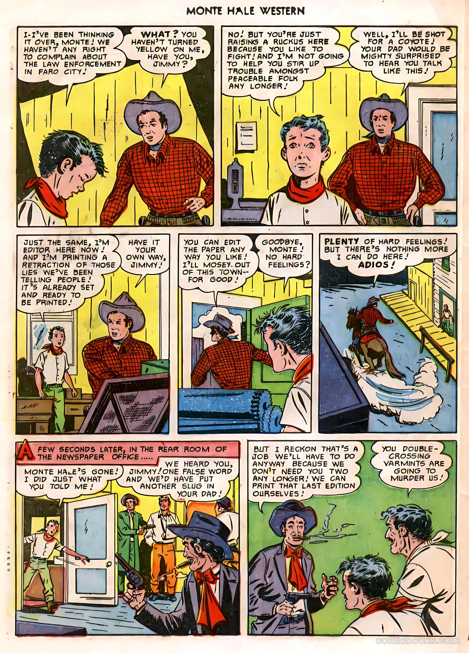Monte Hale Western #58 (1951, L. Miller & Son) — page 35 of 49