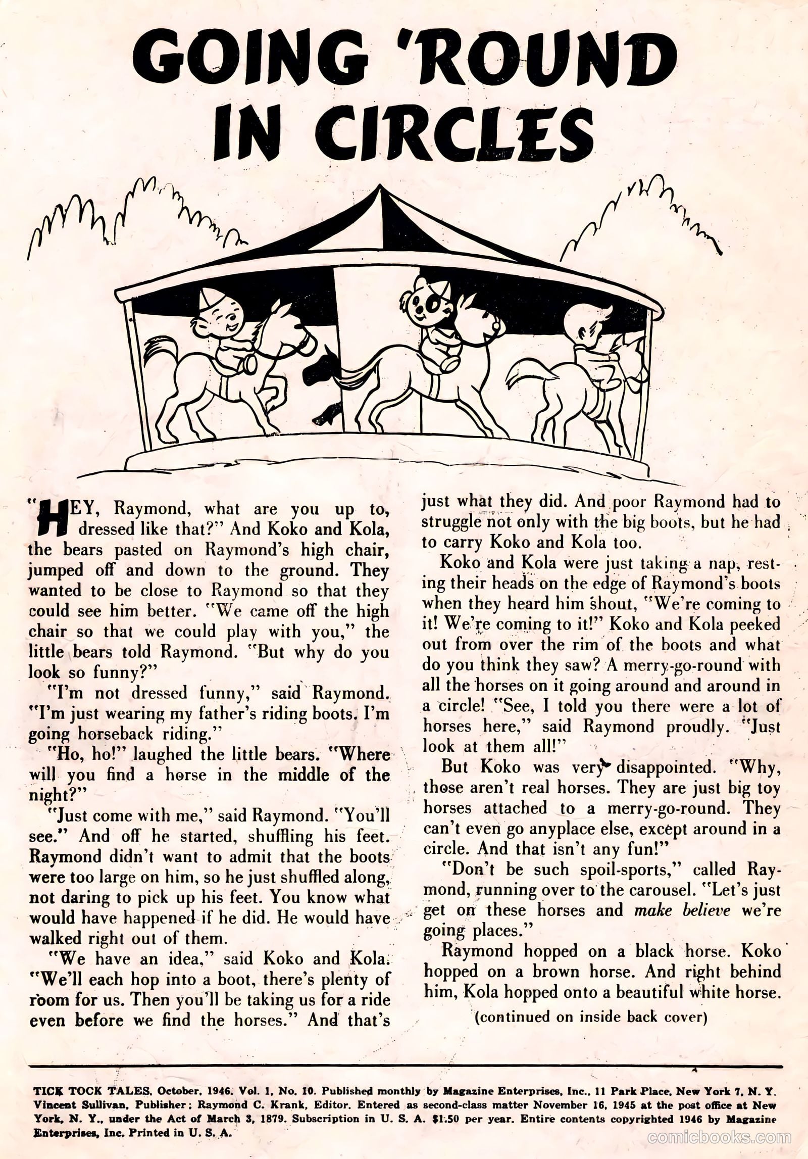 Tick Tock Tales [Tick Tock Comics] #1 (1946) — page 2 of 52