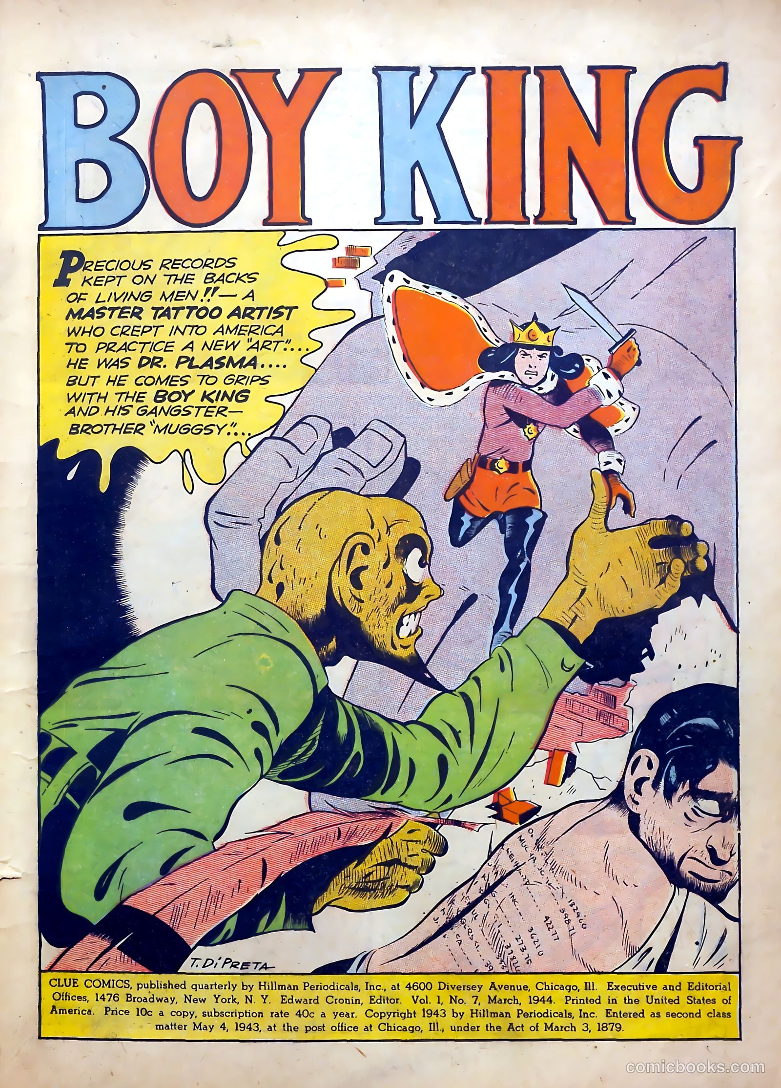 Clue Comics #7 (1944) — page 3 of 69