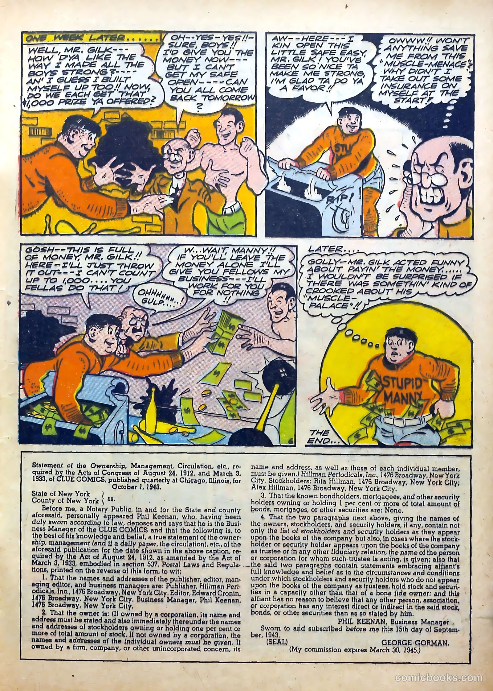 Clue Comics #7 (1944) — page 33 of 69