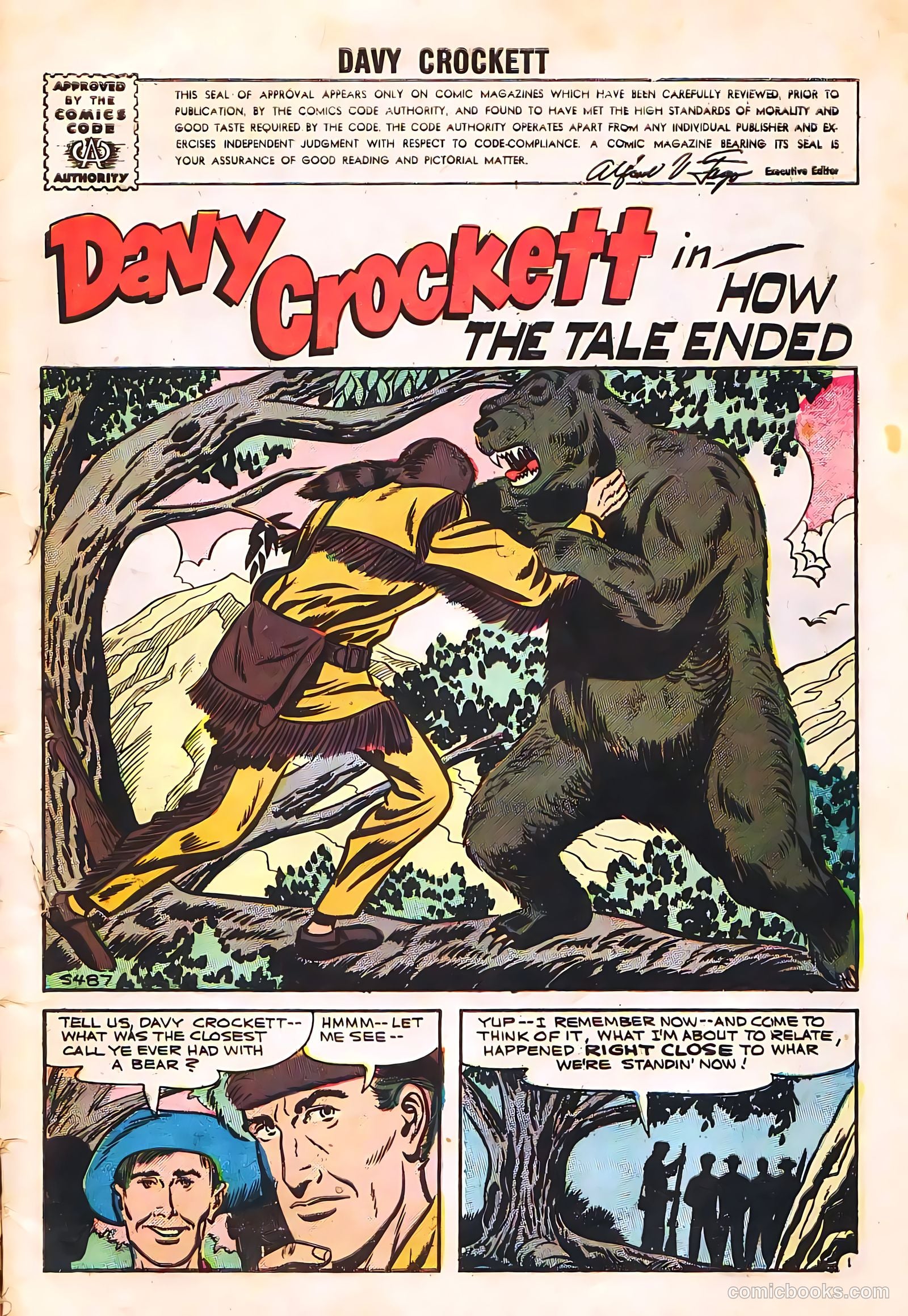 Davy Crockett #7 (1956, H. Smith Publishers) — page 3 of 36