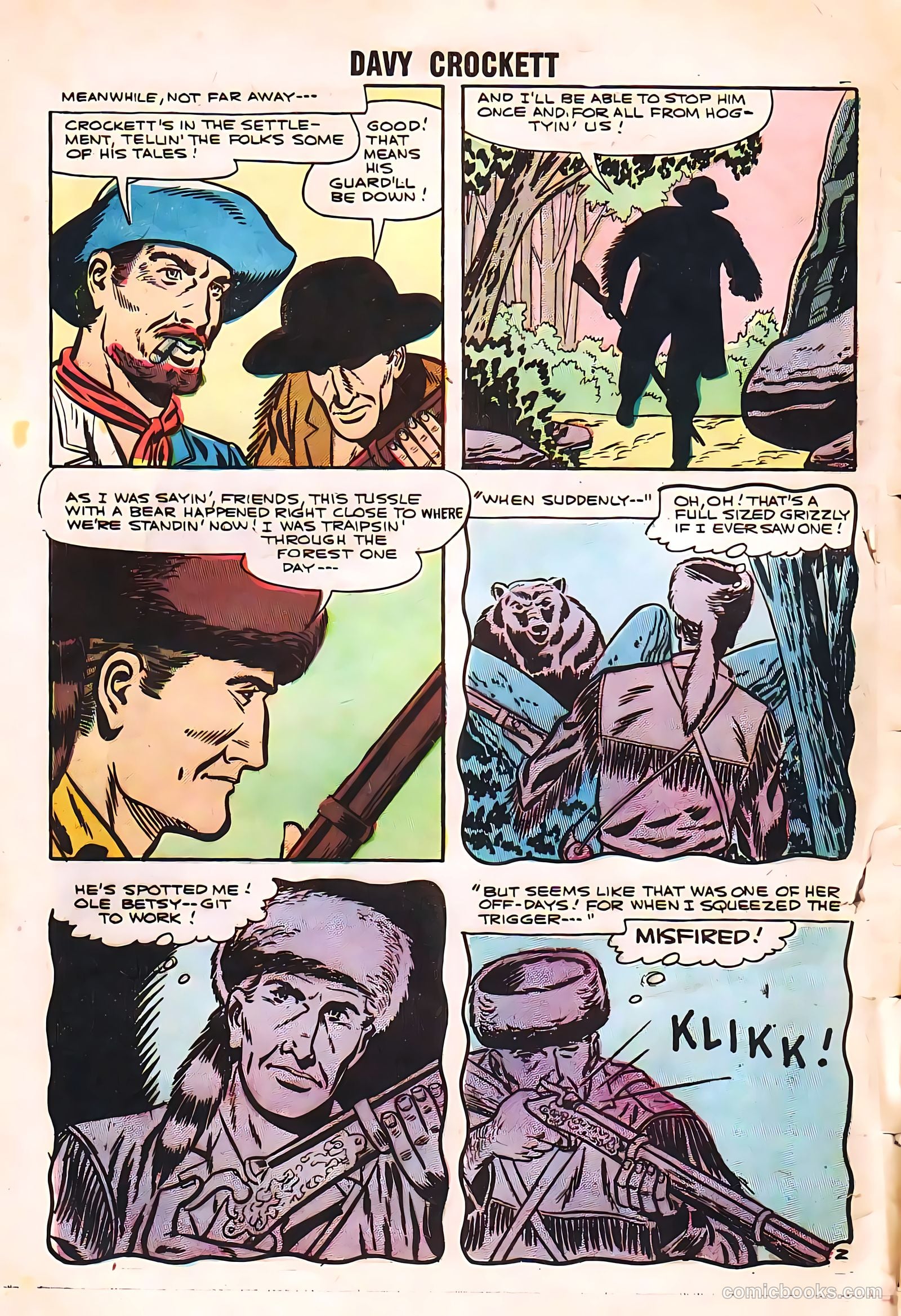 Davy Crockett #7 (1956, H. Smith Publishers) — page 4 of 36