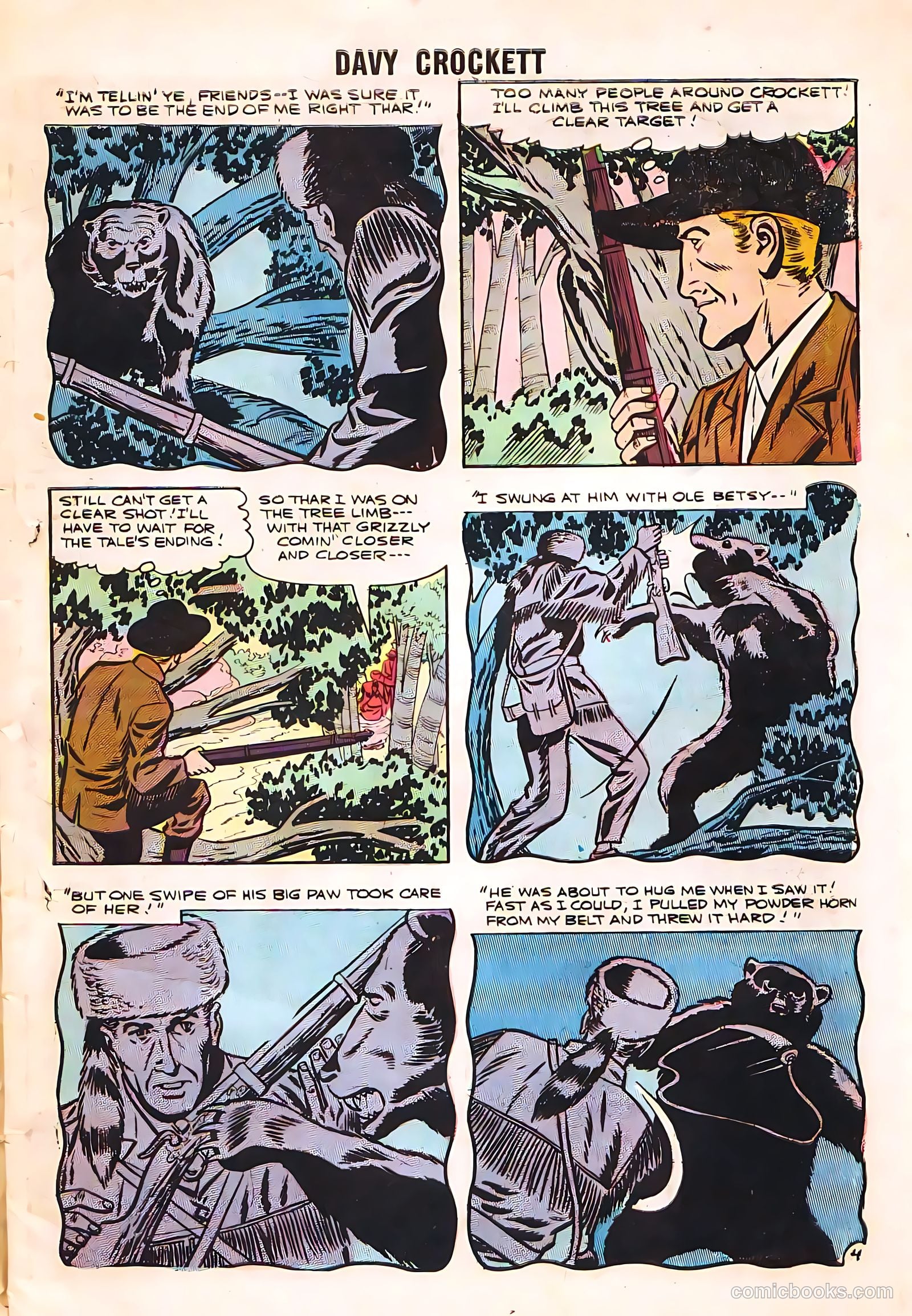 Davy Crockett #7 (1956, H. Smith Publishers) — page 7 of 36