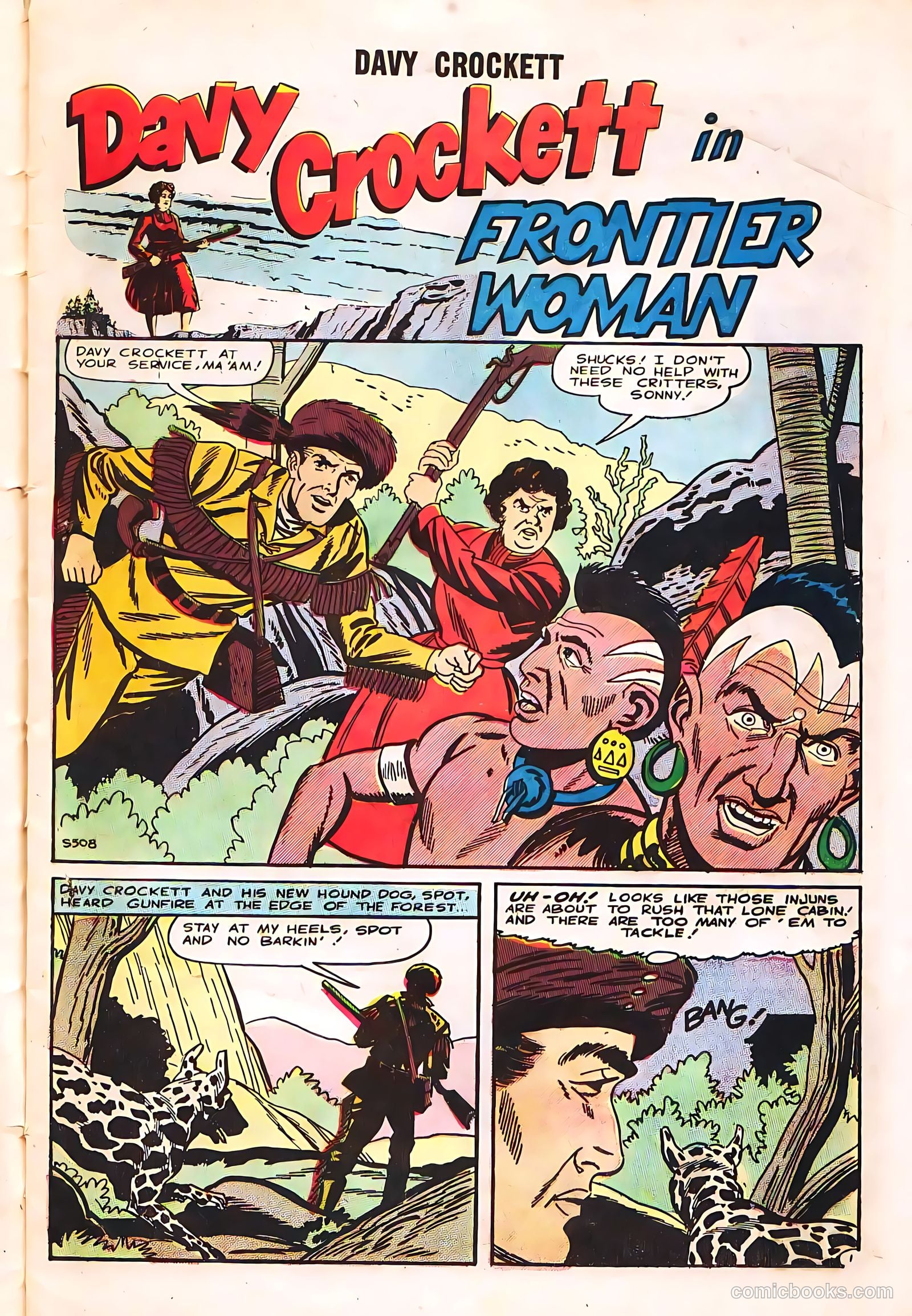 Davy Crockett #7 (1956, H. Smith Publishers) — page 9 of 36
