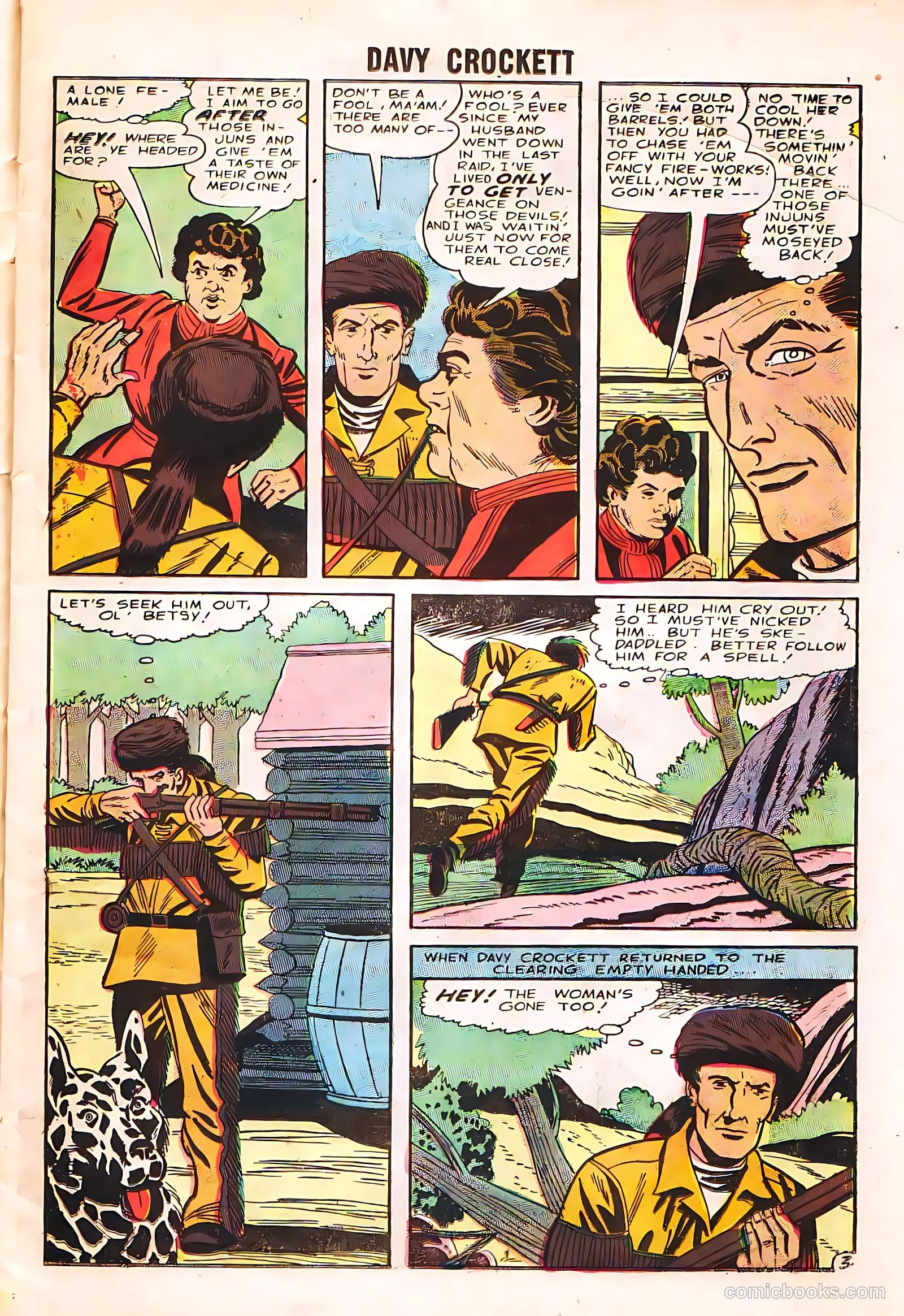 Davy Crockett #7 (1956, H. Smith Publishers) — page 11 of 36