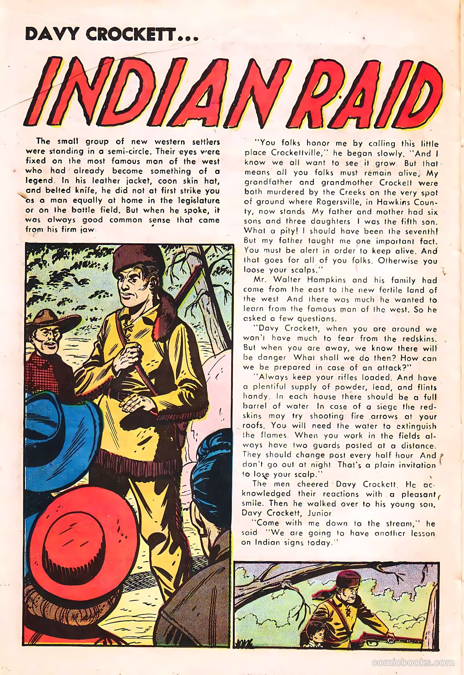 Davy Crockett #7 (1956, H. Smith Publishers) — page 16 of 36