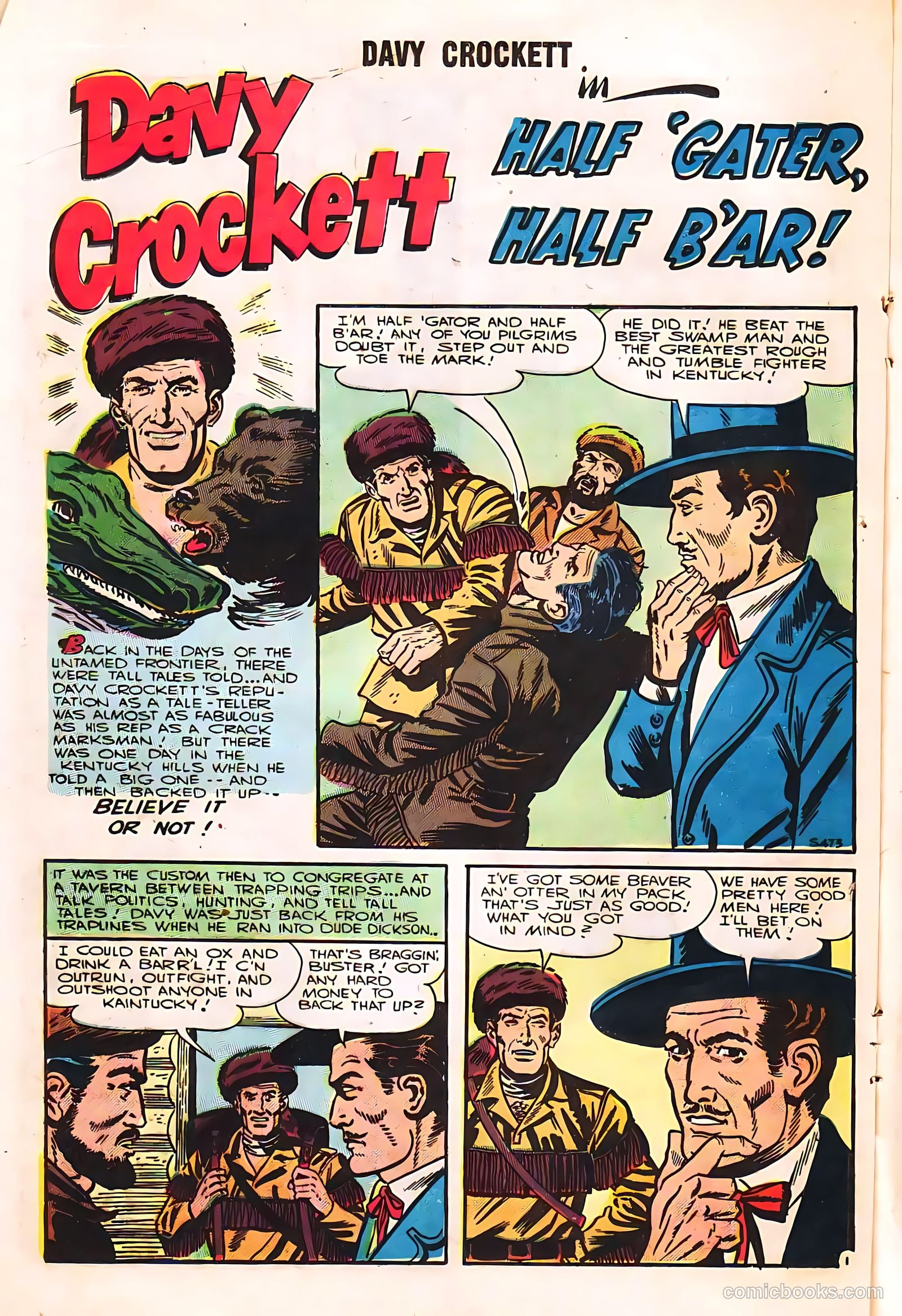 Davy Crockett #7 (1956, H. Smith Publishers) — page 20 of 36