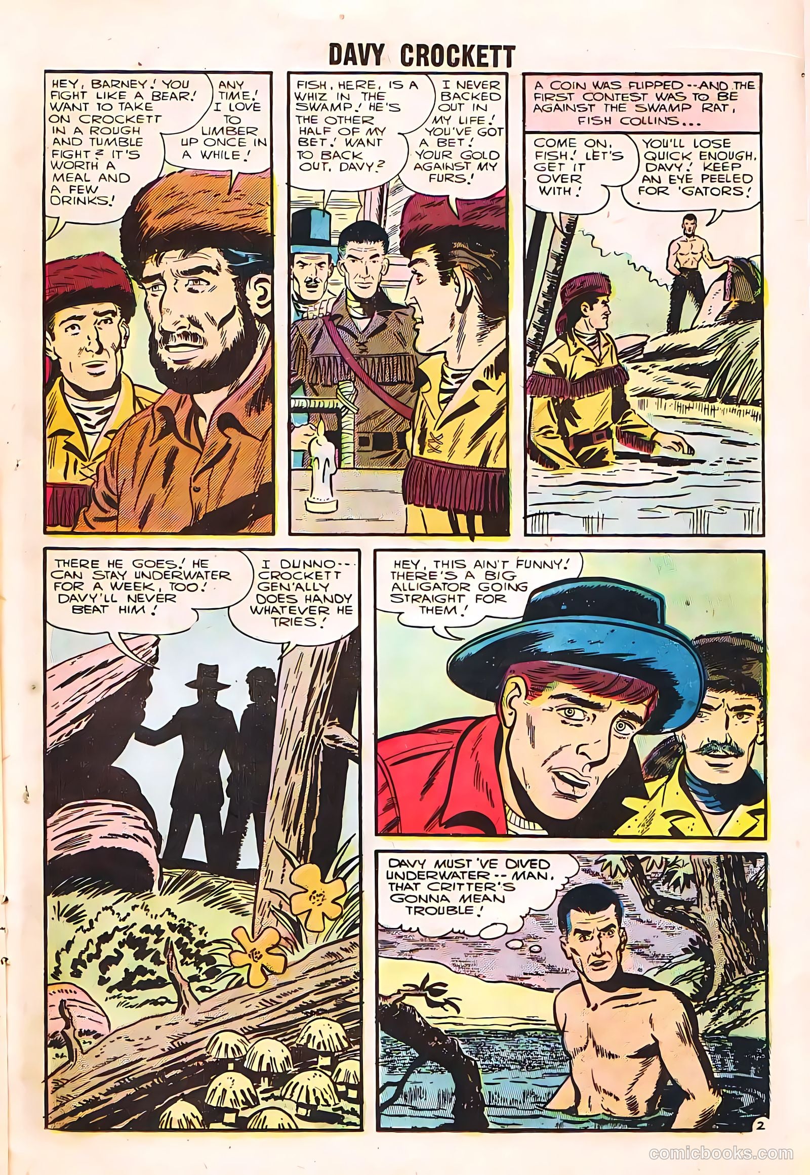 Davy Crockett #7 (1956, H. Smith Publishers) — page 21 of 36