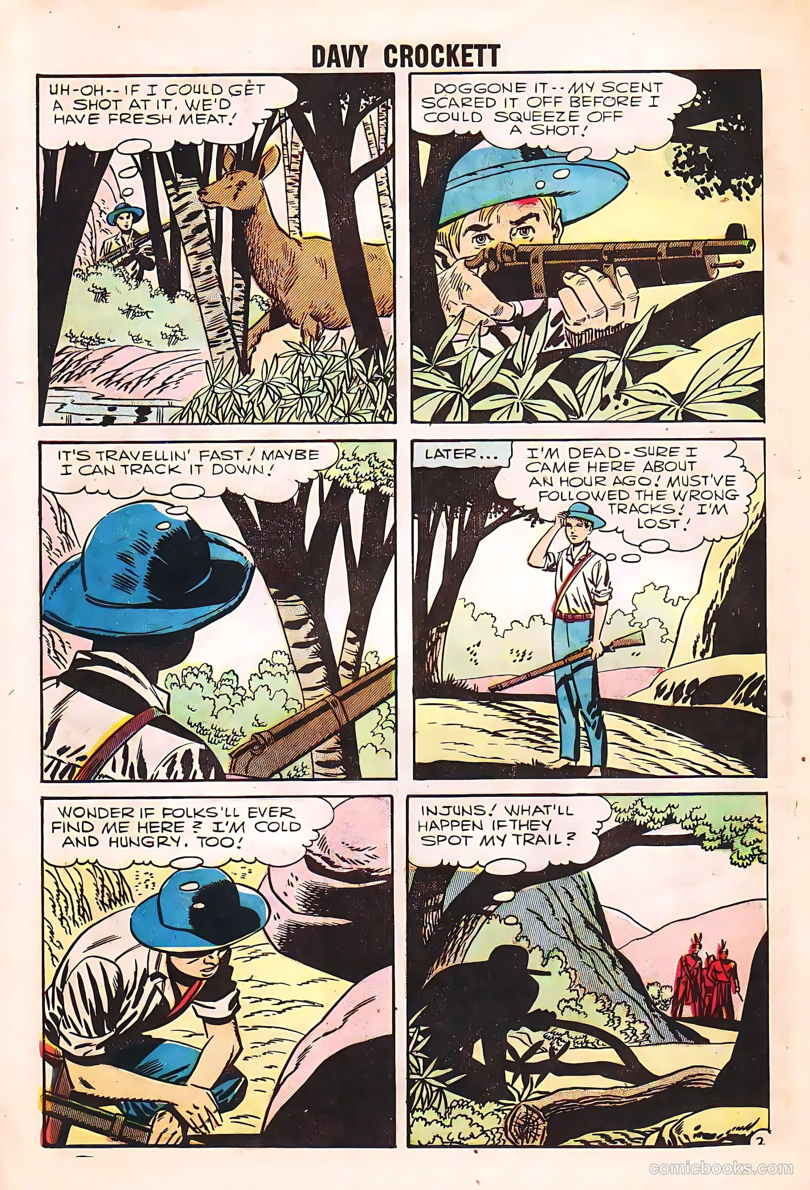 Davy Crockett #7 (1956, H. Smith Publishers) — page 28 of 36