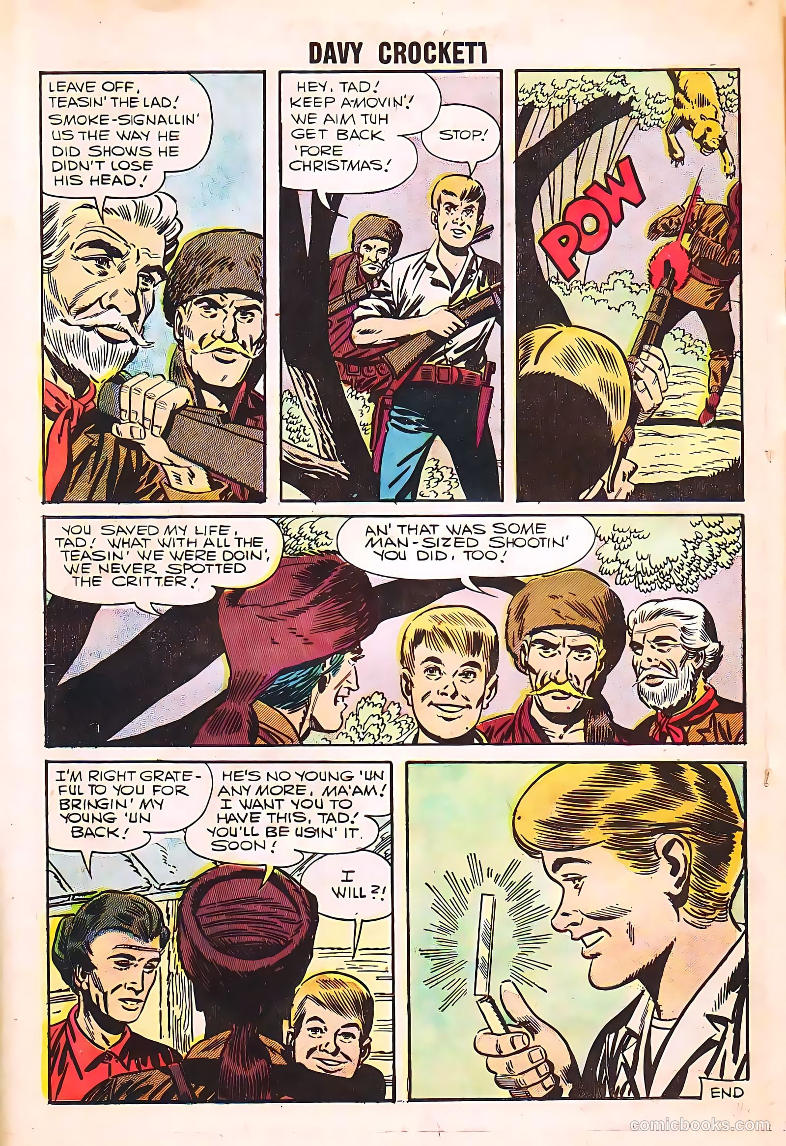 Davy Crockett #7 (1956, H. Smith Publishers) — page 32 of 36