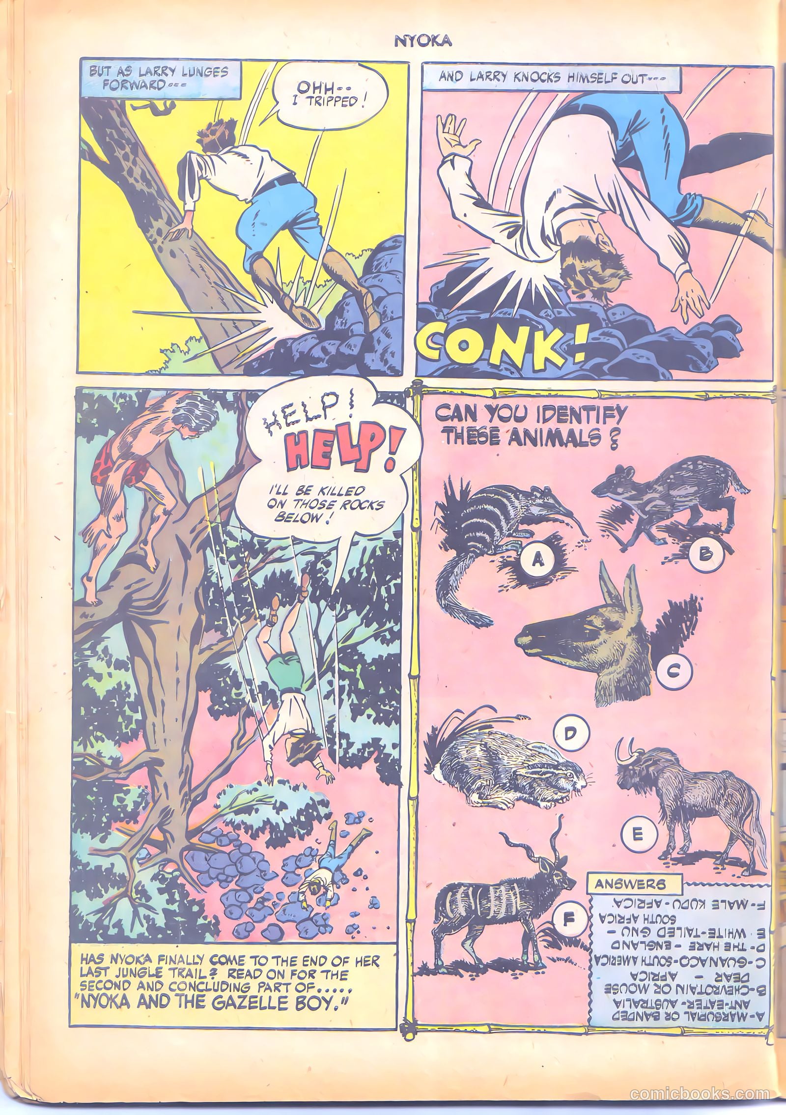 Nyoka the Jungle Girl #7 (1947, L. Miller & Son) — page 40 of 52