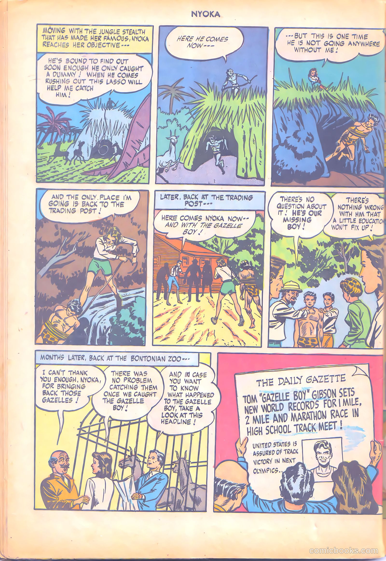 Nyoka the Jungle Girl #7 (1947, L. Miller & Son) — page 48 of 52