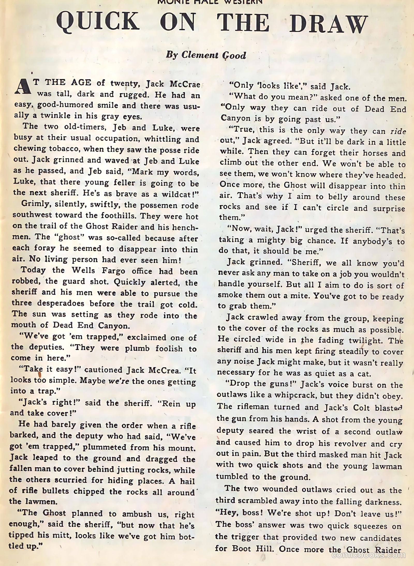 Monte Hale Western #74 (1952, L. Miller & Son) — page 10 of 33