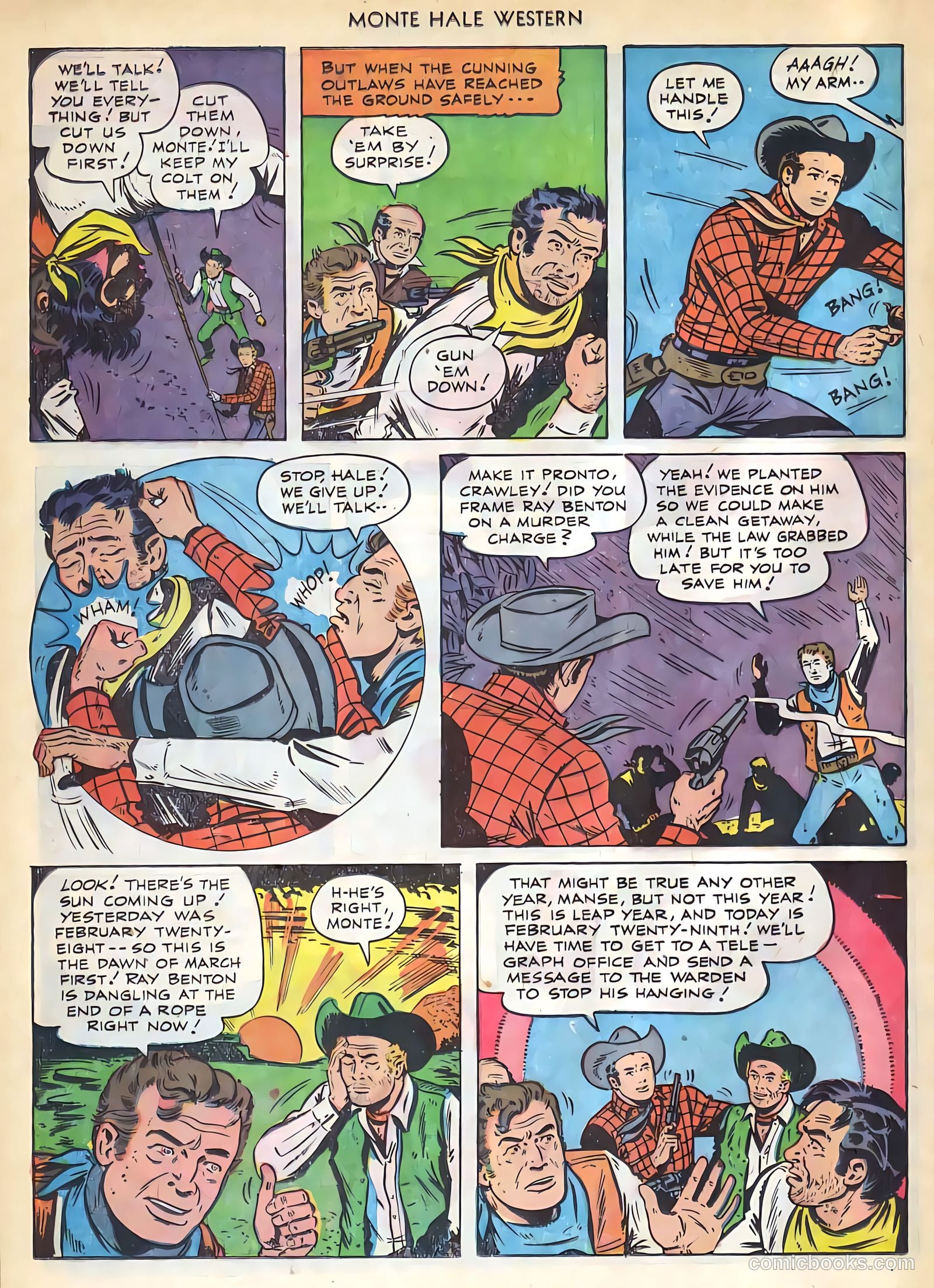 Monte Hale Western #74 (1952, L. Miller & Son) — page 19 of 33