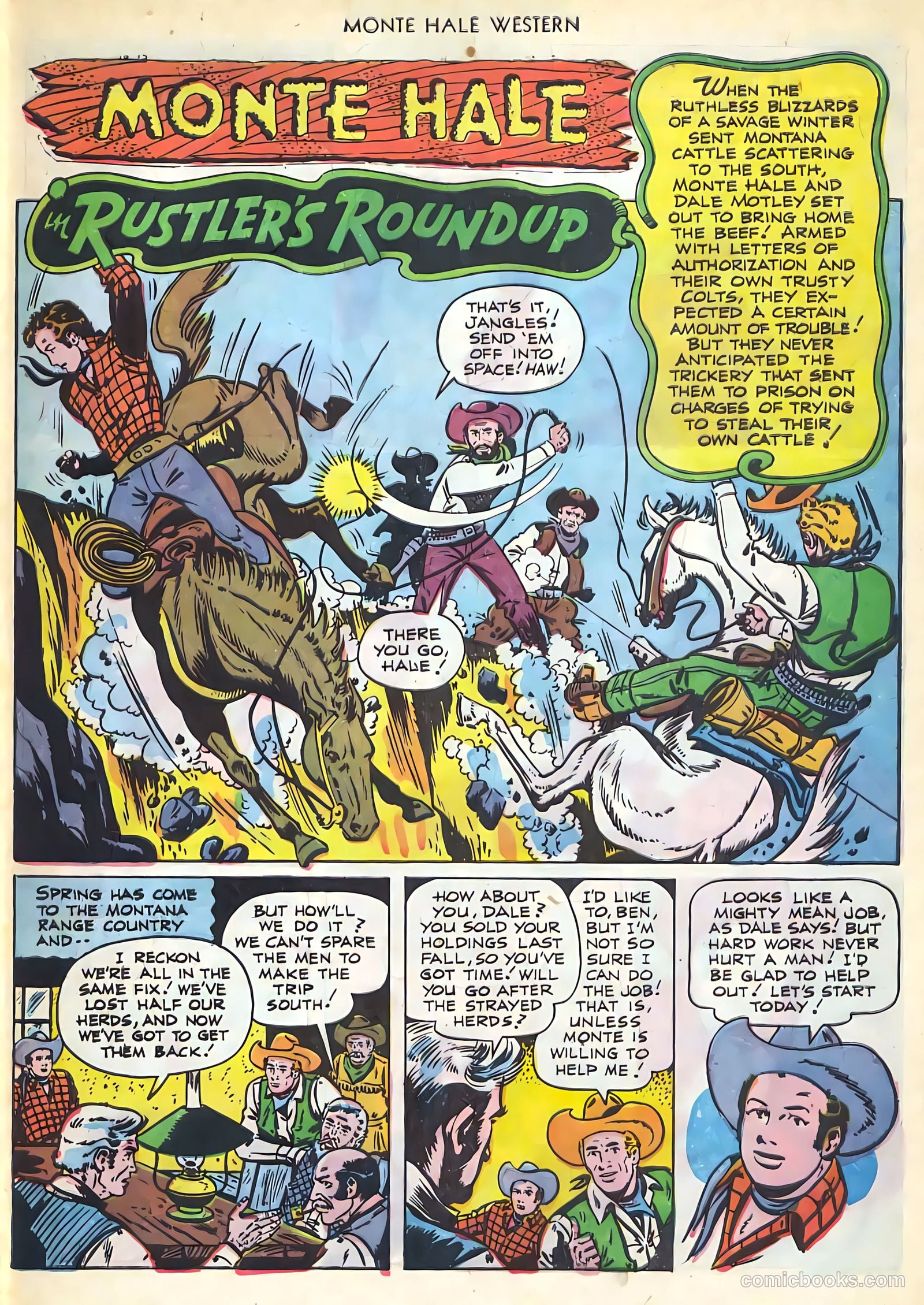 Monte Hale Western #74 (1952, L. Miller & Son) — page 28 of 33