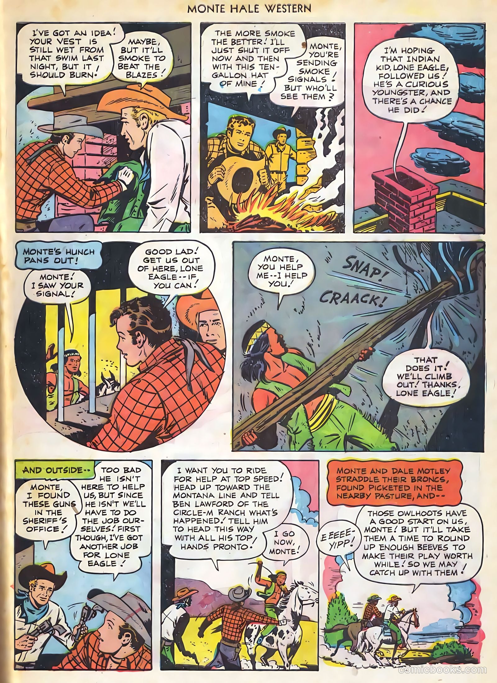 Monte Hale Western #74 (1952, L. Miller & Son) — page 32 of 33