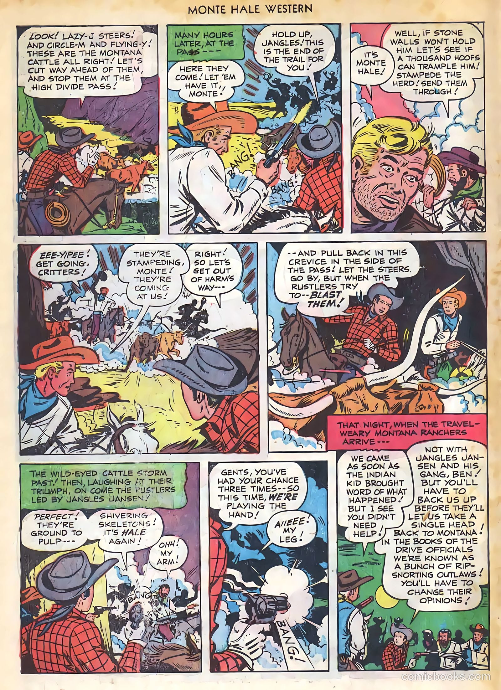 Monte Hale Western #74 (1952, L. Miller & Son) — page 33 of 33